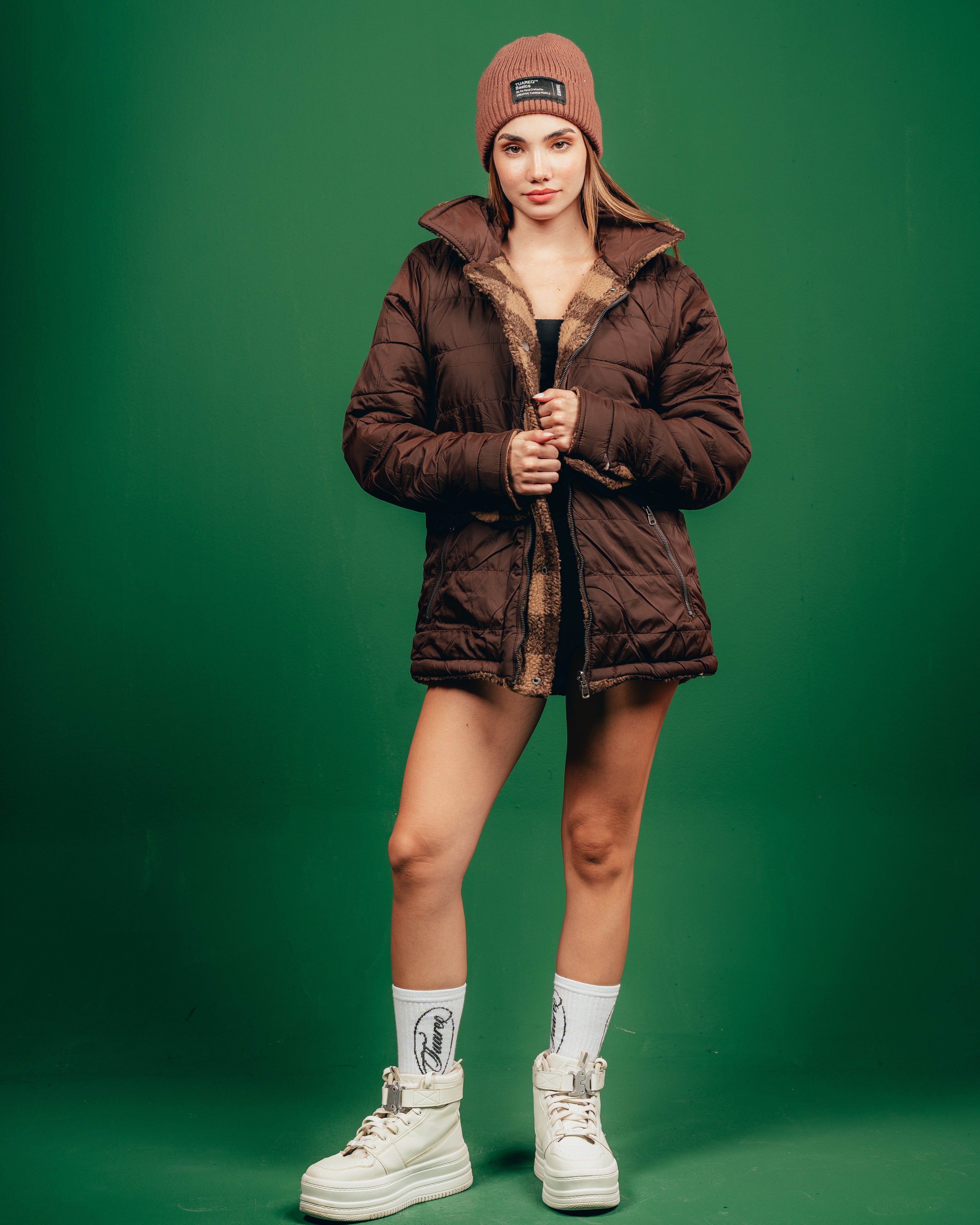 CAMPERON REVERSIBLE  [ CANDY ] CUADRILLE BROWN