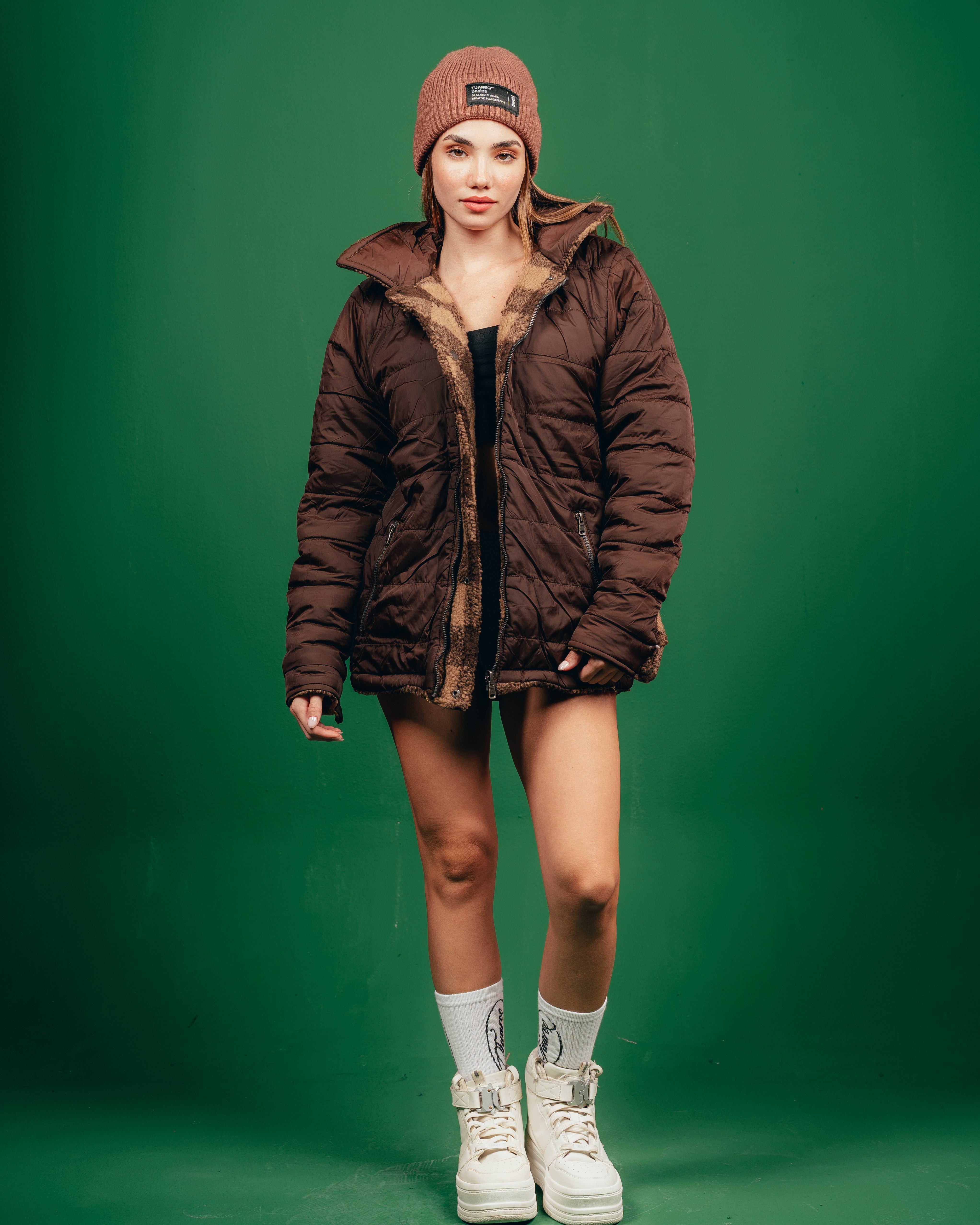 CAMPERON REVERSIBLE  [ CANDY ] CUADRILLE BROWN