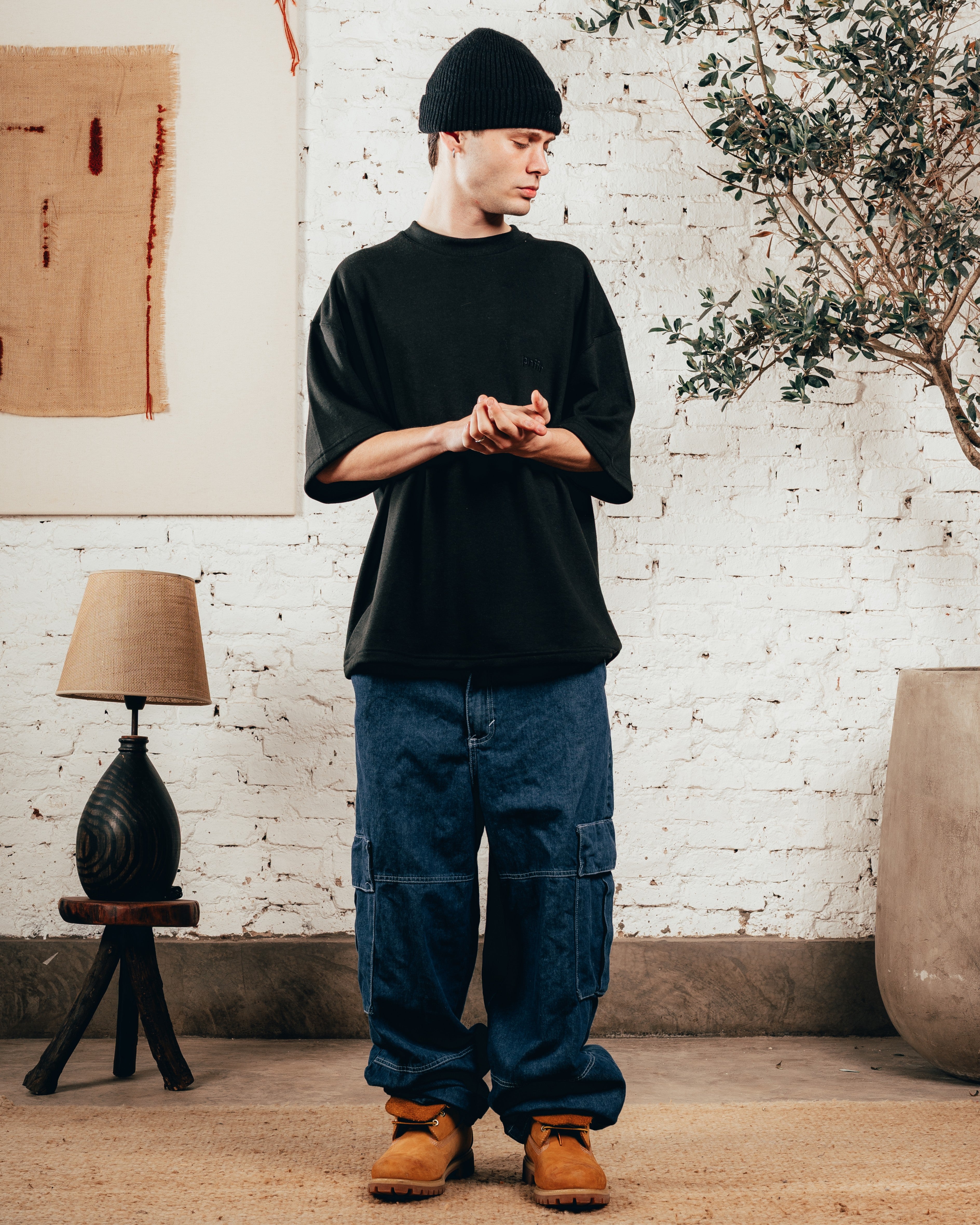 JEAN MOM OVERSIZED [ PRIMARI ] TOTAL BLUE