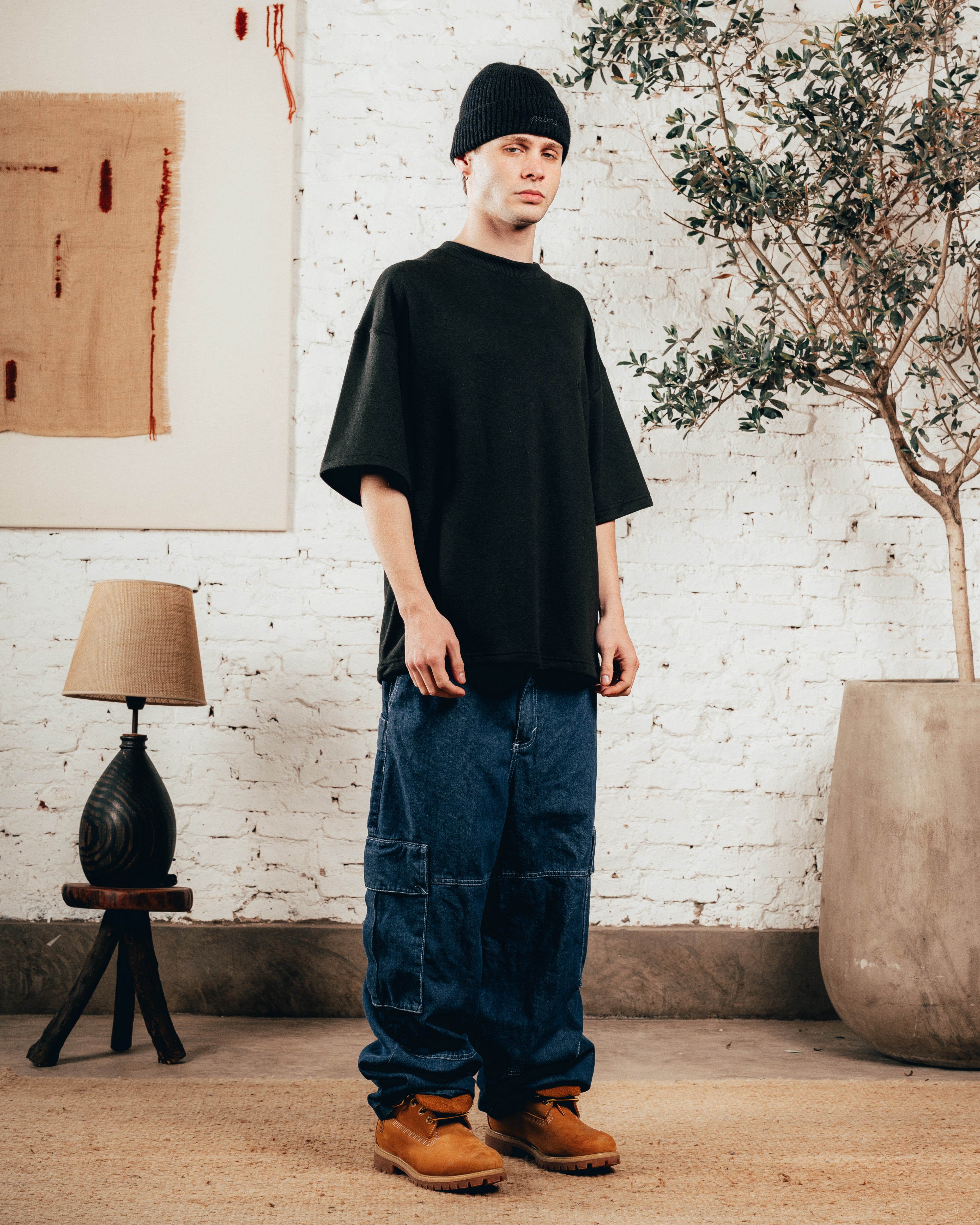 KIMONO PESADO OVERSIZED [ PRIMARI ] LISO BLACK