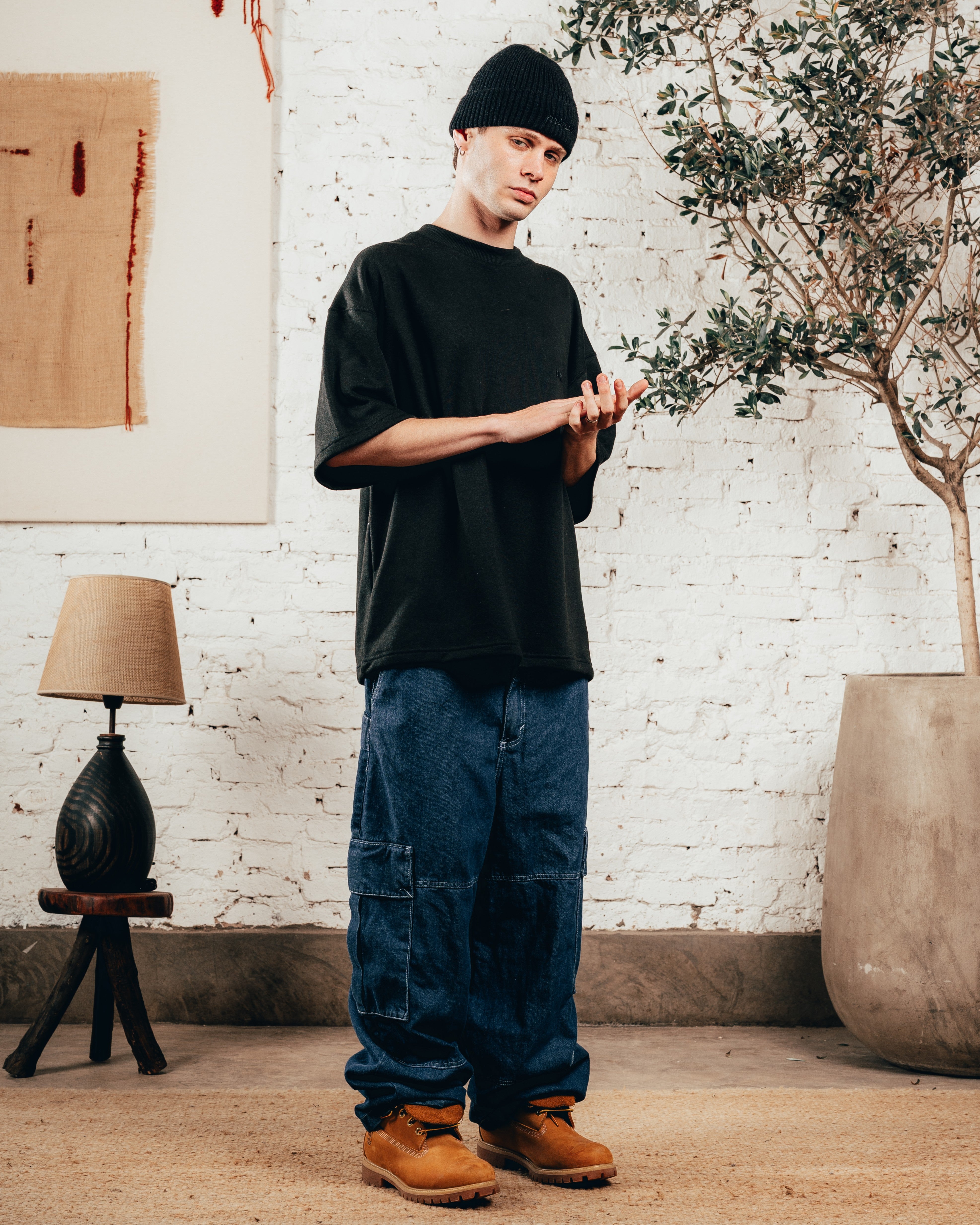 JEAN MOM OVERSIZED [ PRIMARI ] TOTAL BLUE