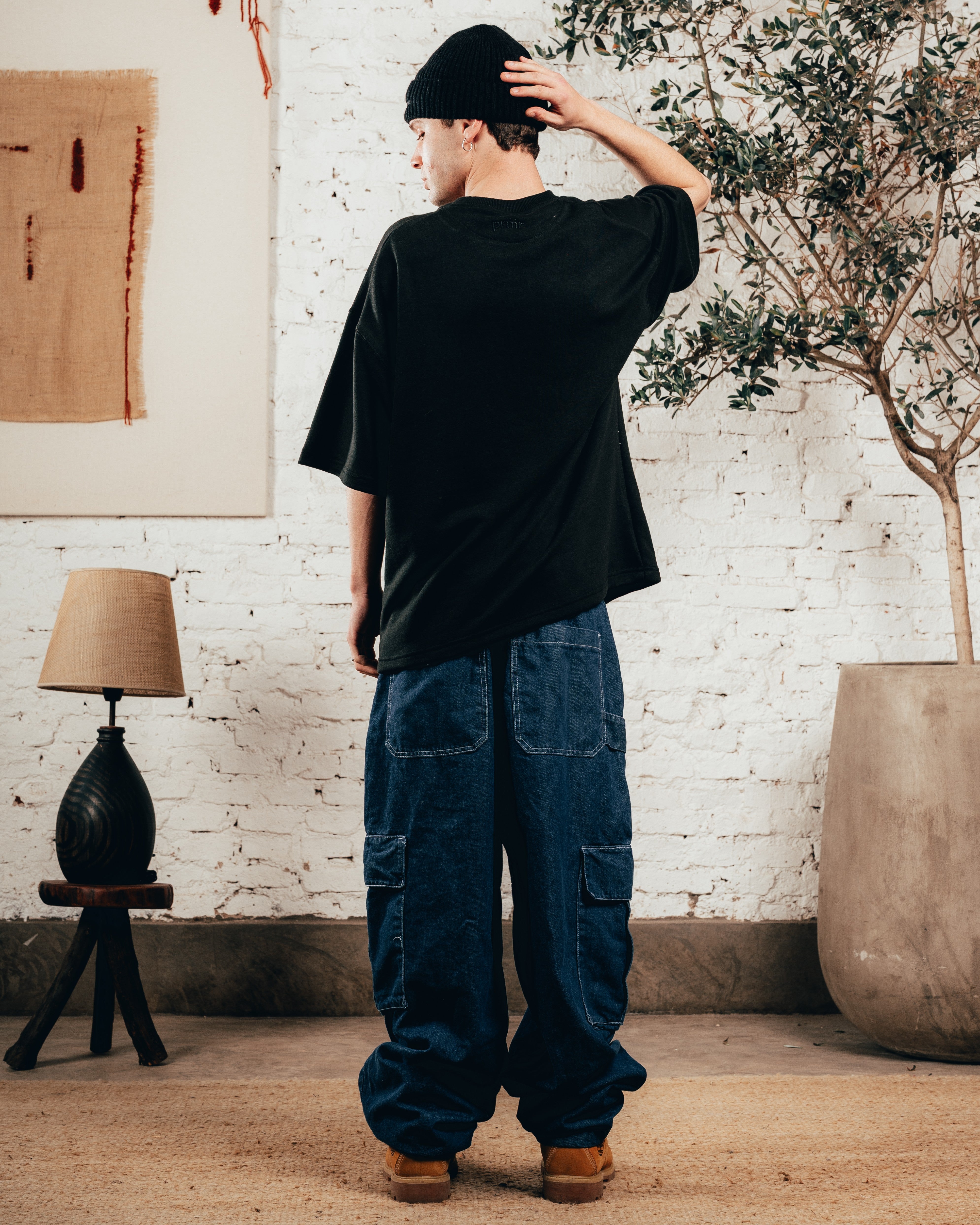 KIMONO PESADO OVERSIZED [ PRIMARI ] LISO BLACK