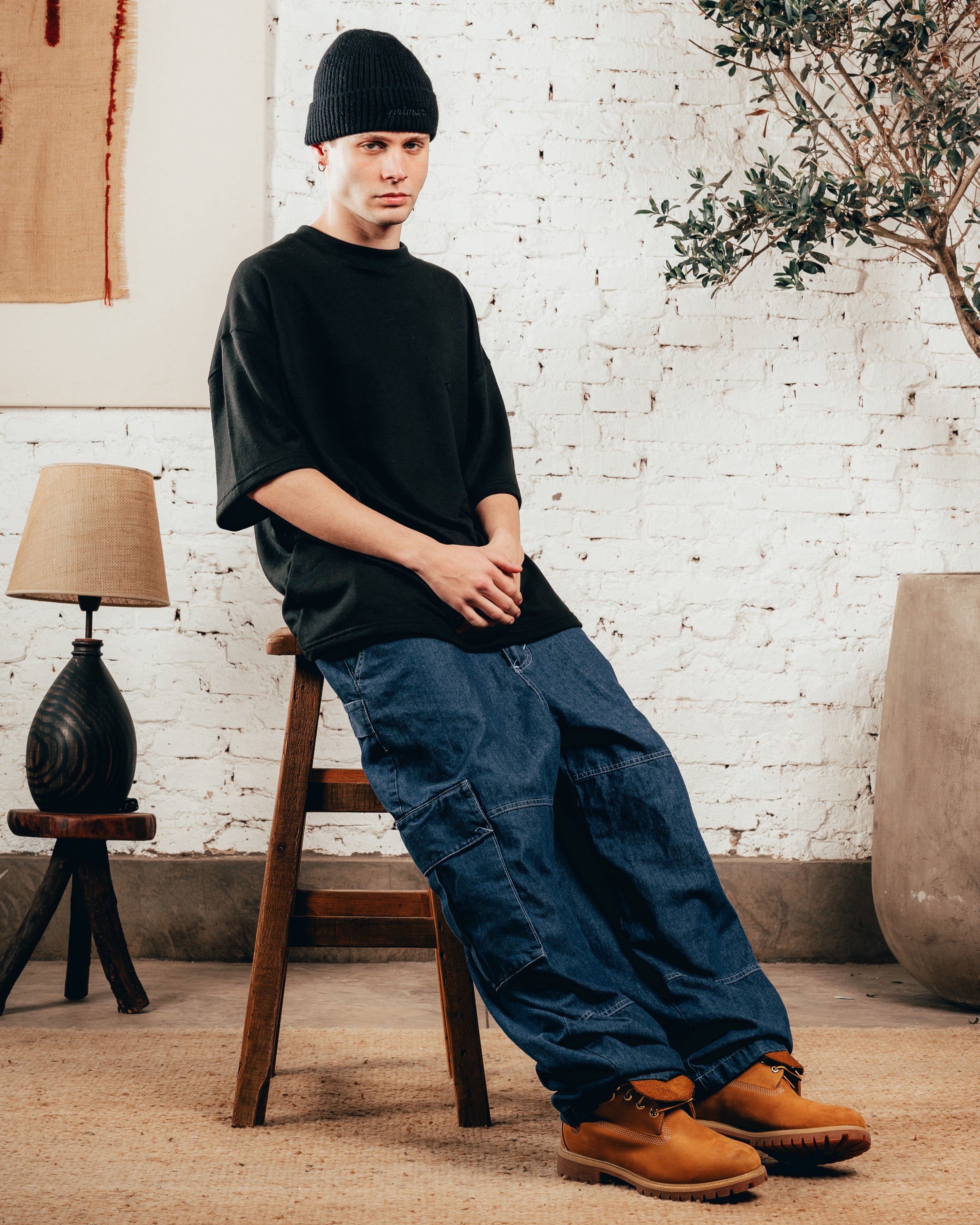 KIMONO PESADO OVERSIZED [ PRIMARI ] LISO BLACK