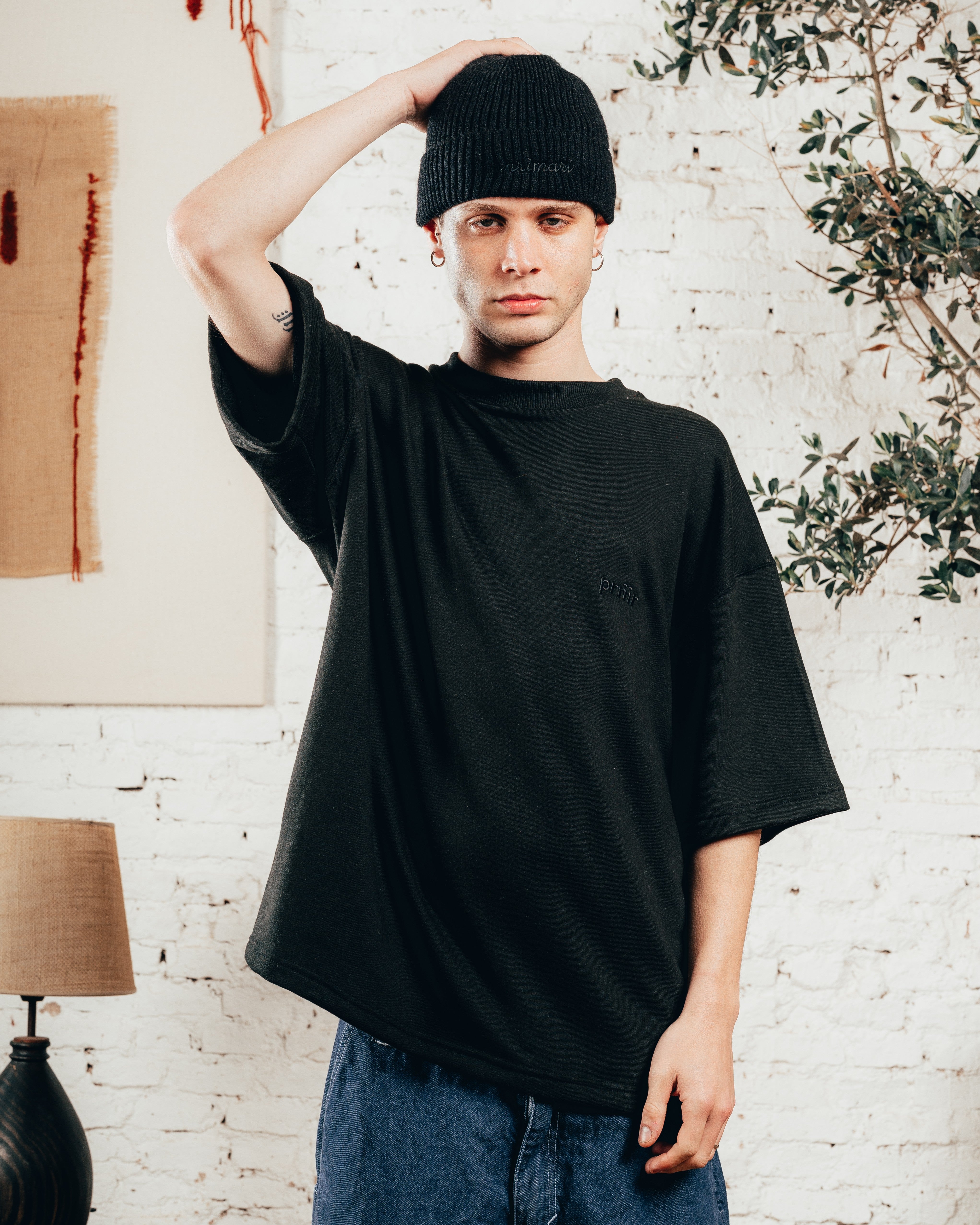 KIMONO PESADO OVERSIZED [ PRIMARI ] LISO BLACK