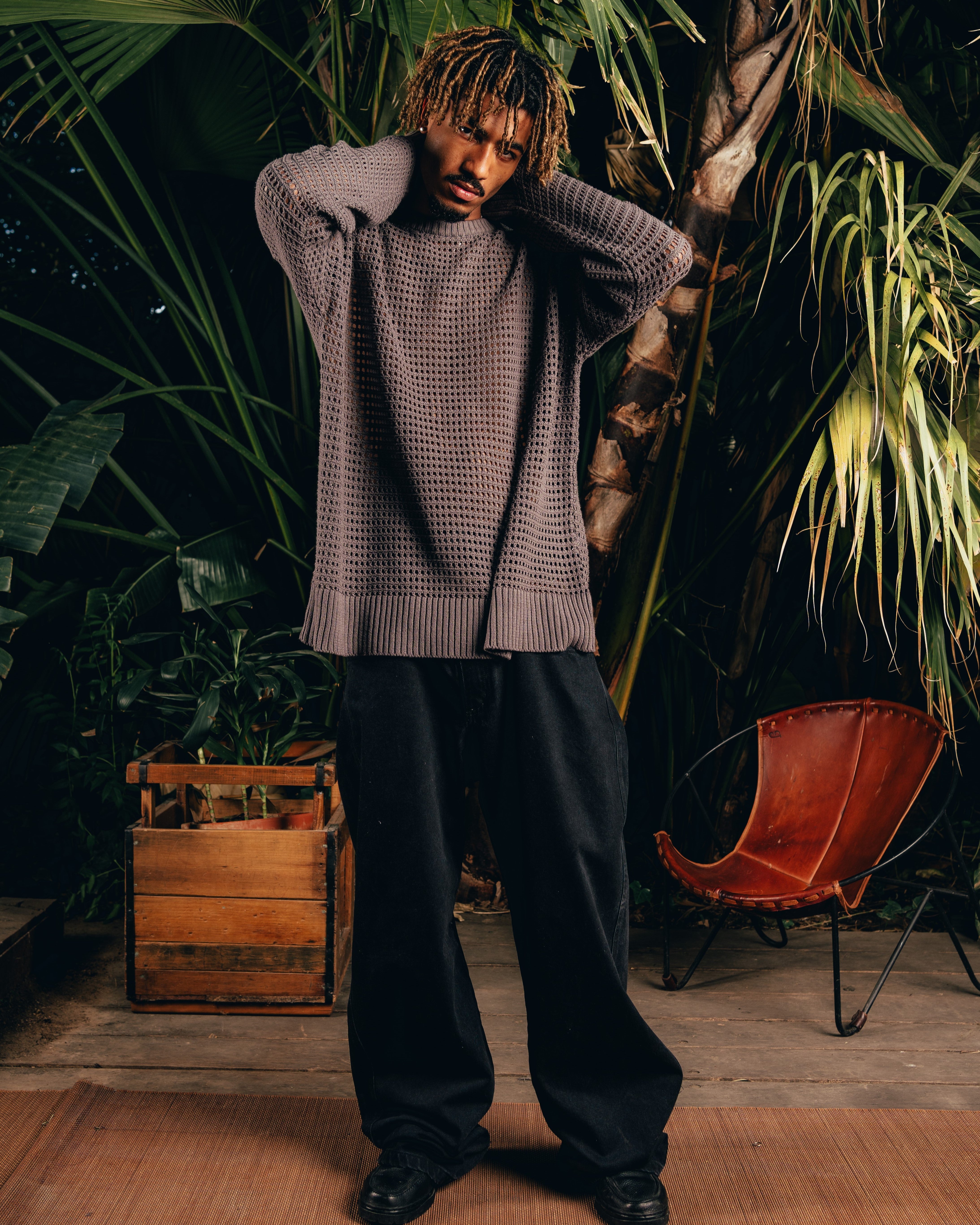 SWEATER TEJIDO [ FRESH CARIBBEAN ] GREY