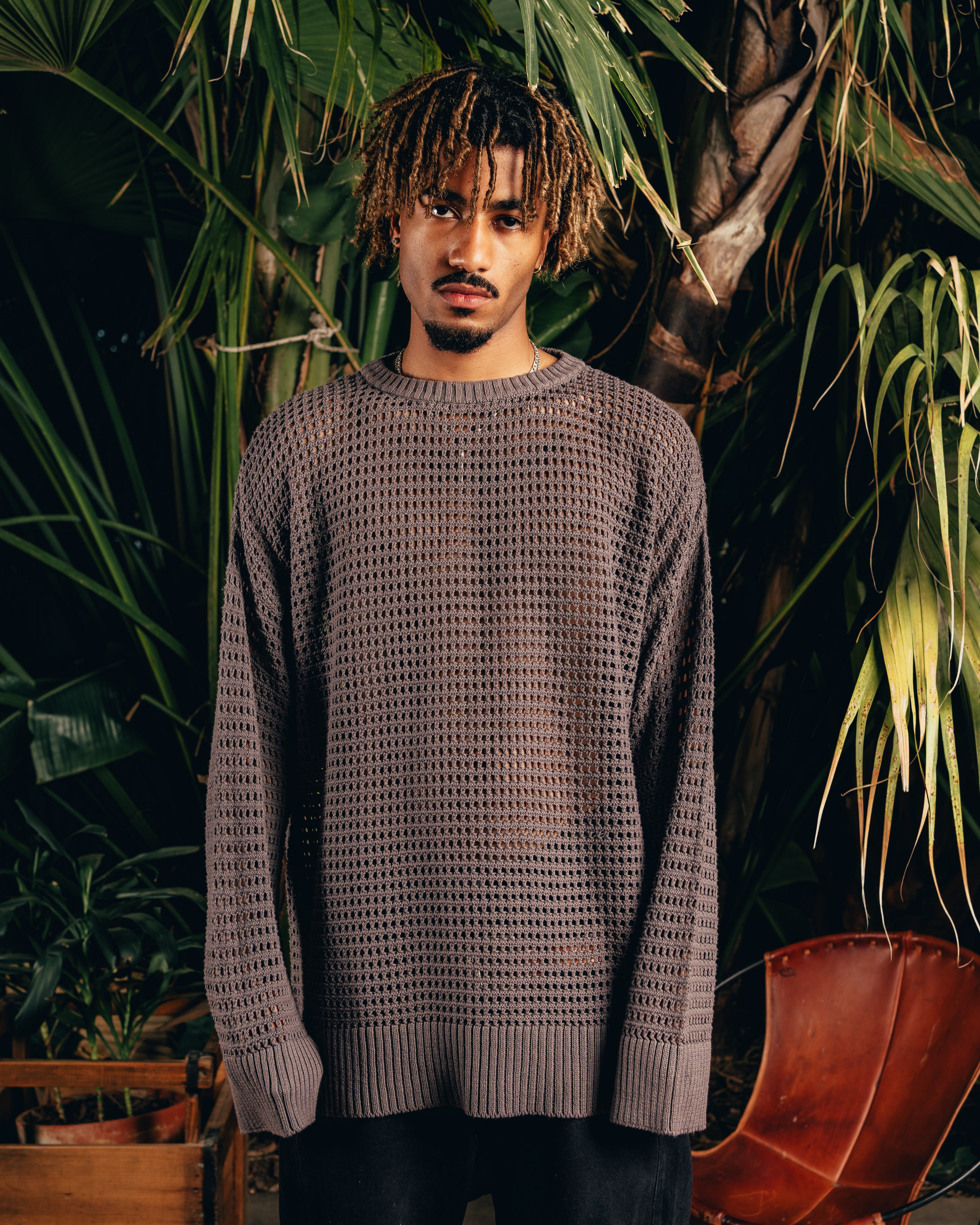 SWEATER TEJIDO [ FRESH CARIBBEAN ] GREY