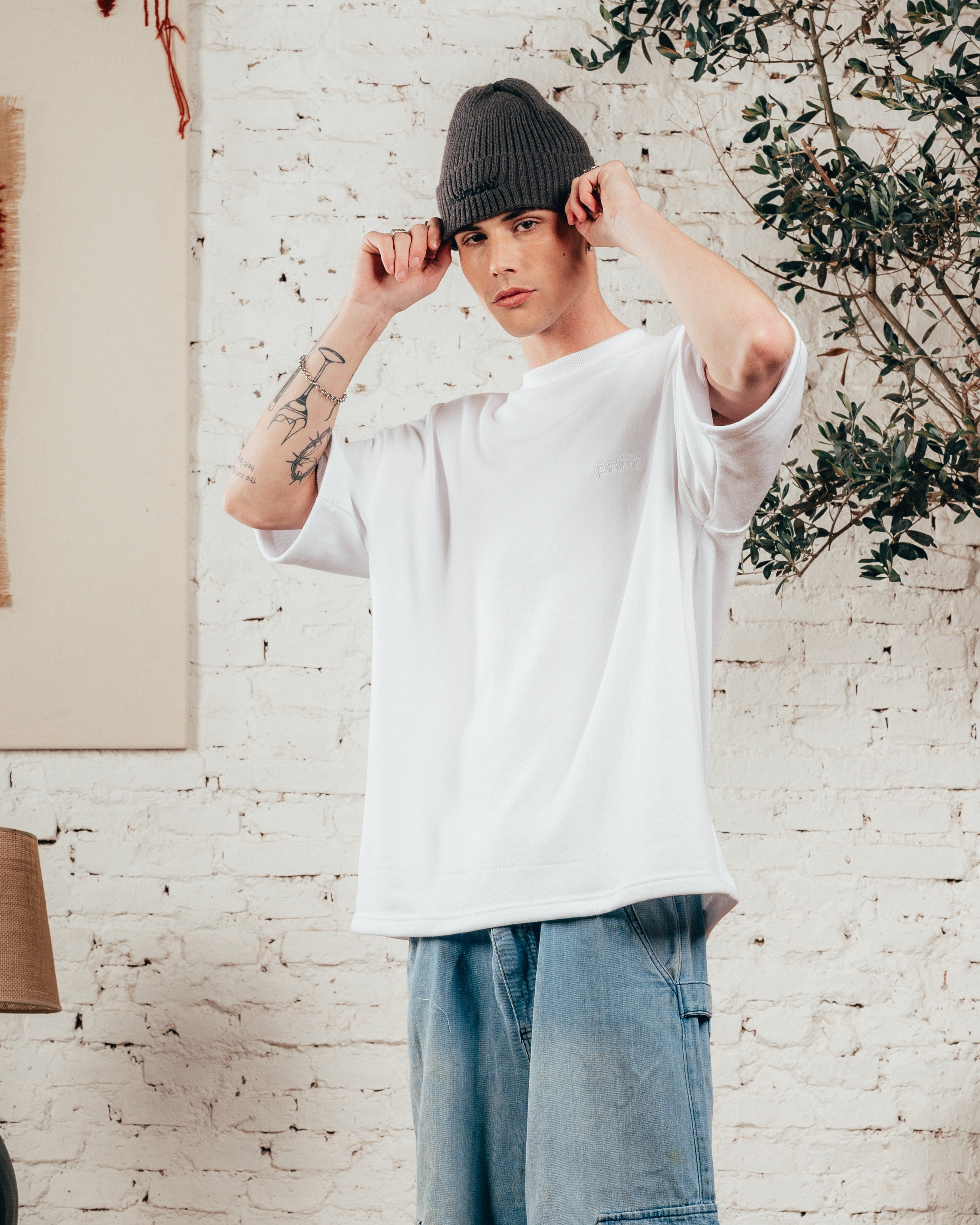 KIMONO PESADO OVERSIZED [ PRIMARI ] LISO WHITE