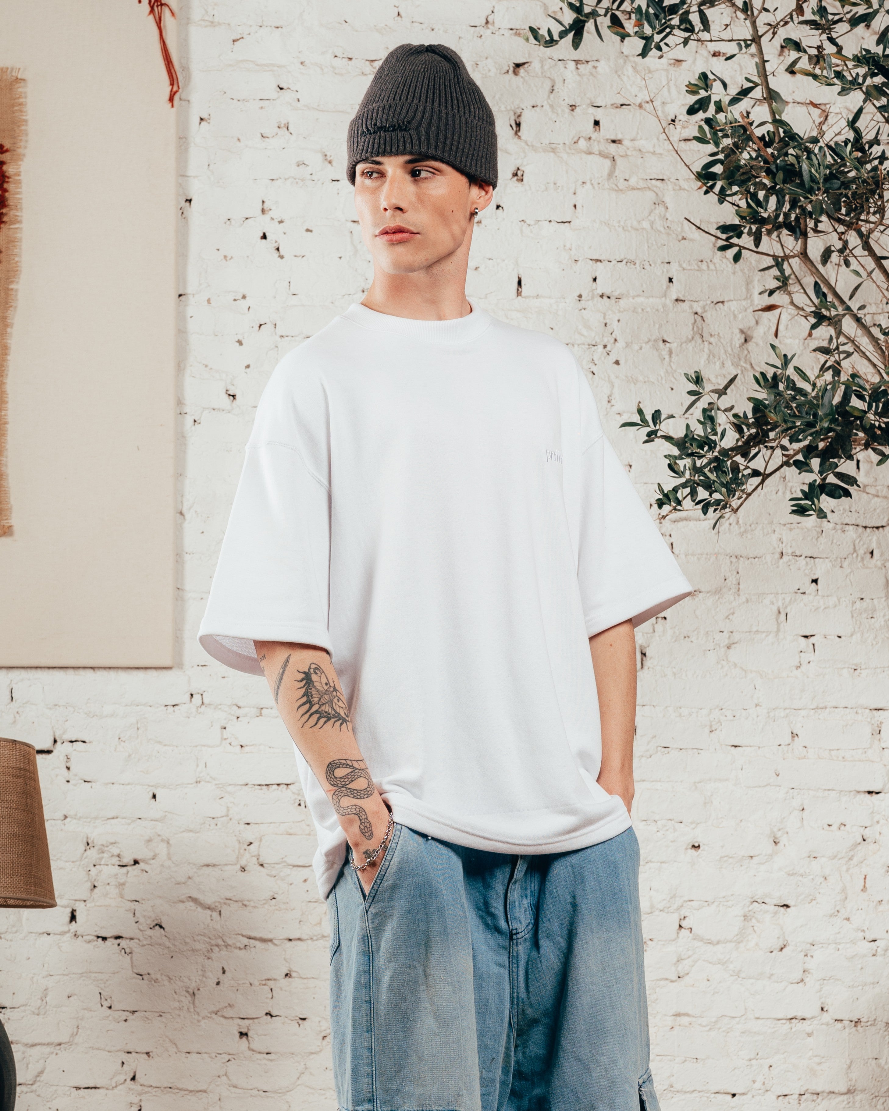 KIMONO PESADO OVERSIZED [ PRIMARI ] LISO WHITE