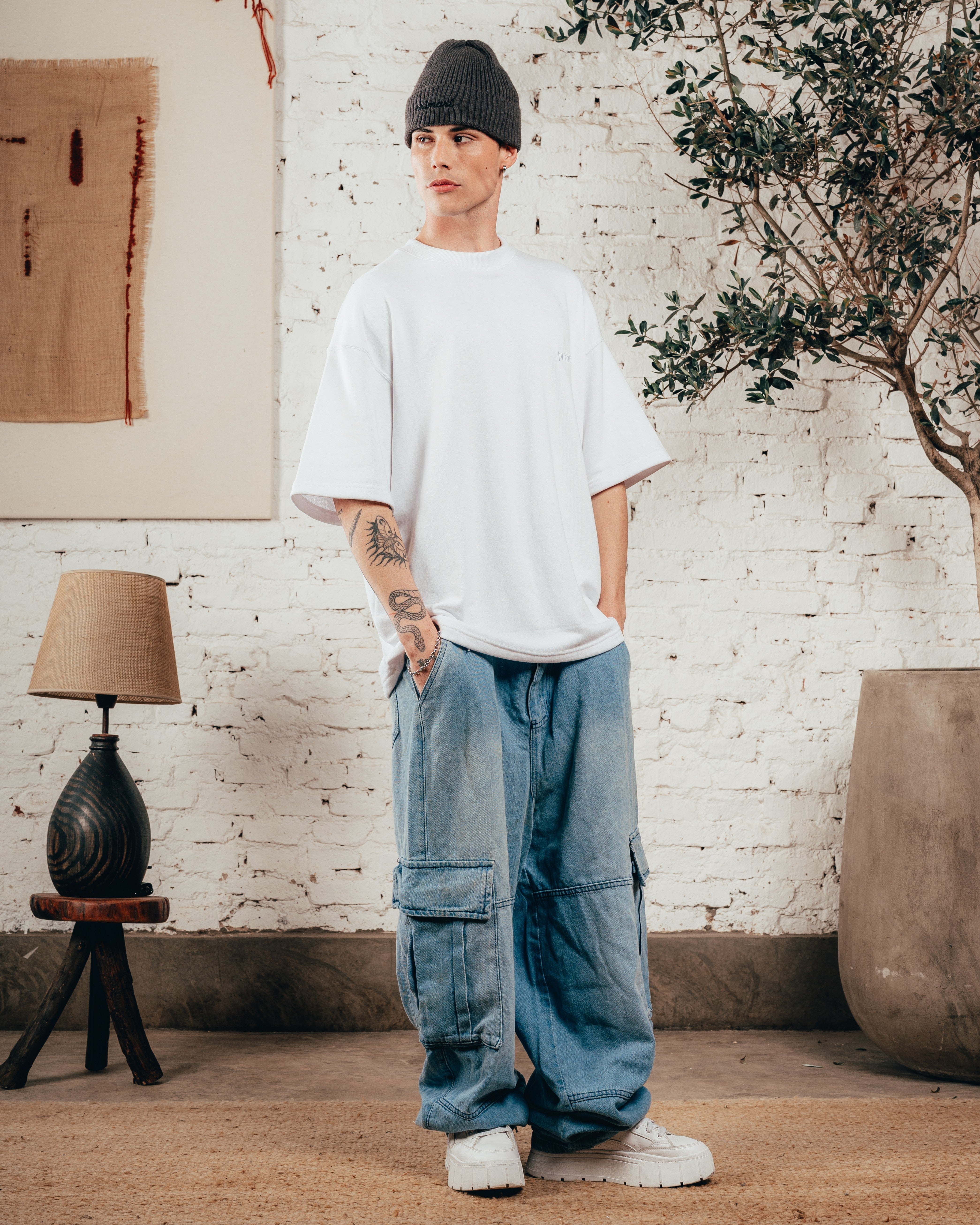 KIMONO PESADO OVERSIZED [ PRIMARI ] LISO WHITE