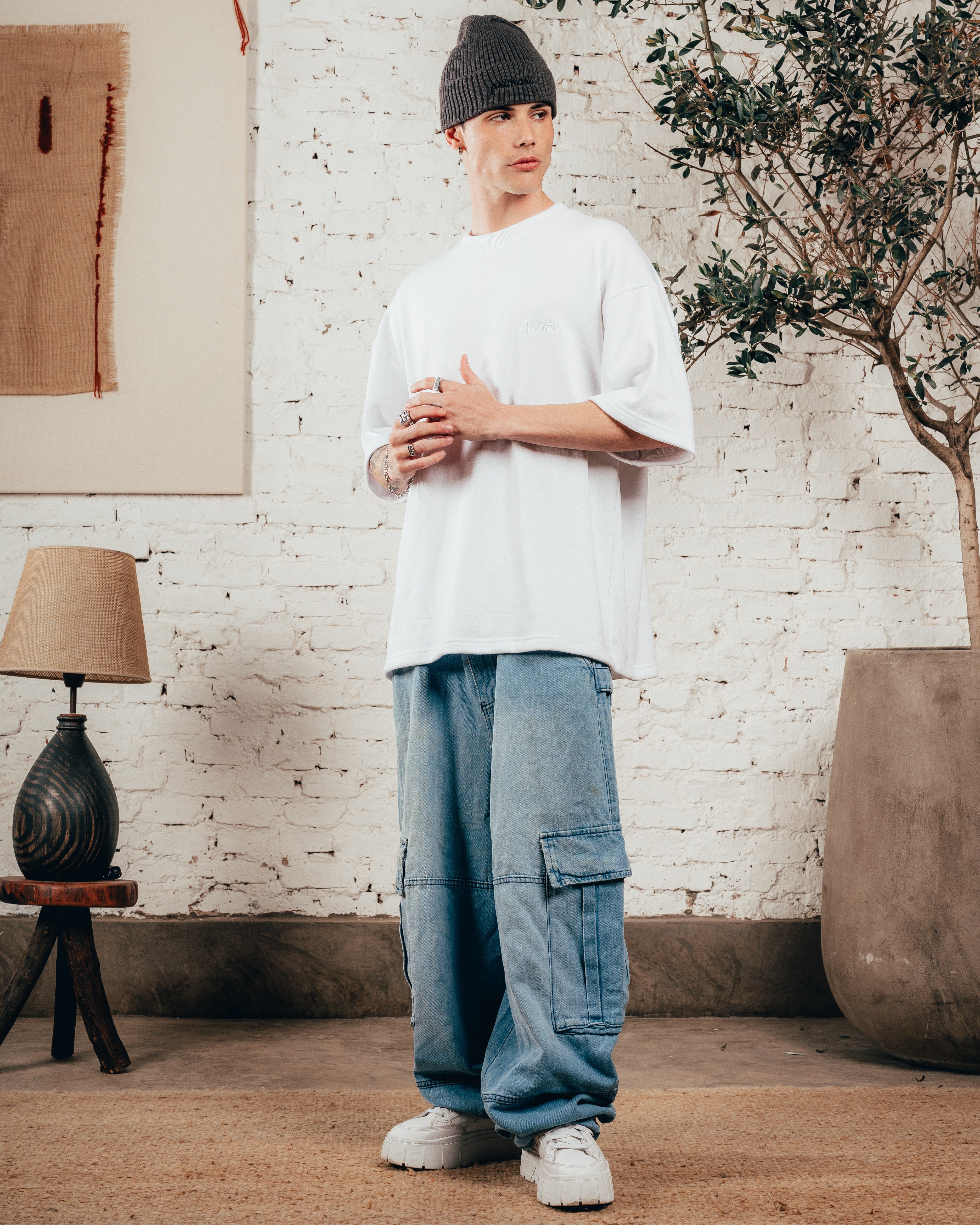 KIMONO PESADO OVERSIZED [ PRIMARI ] LISO WHITE