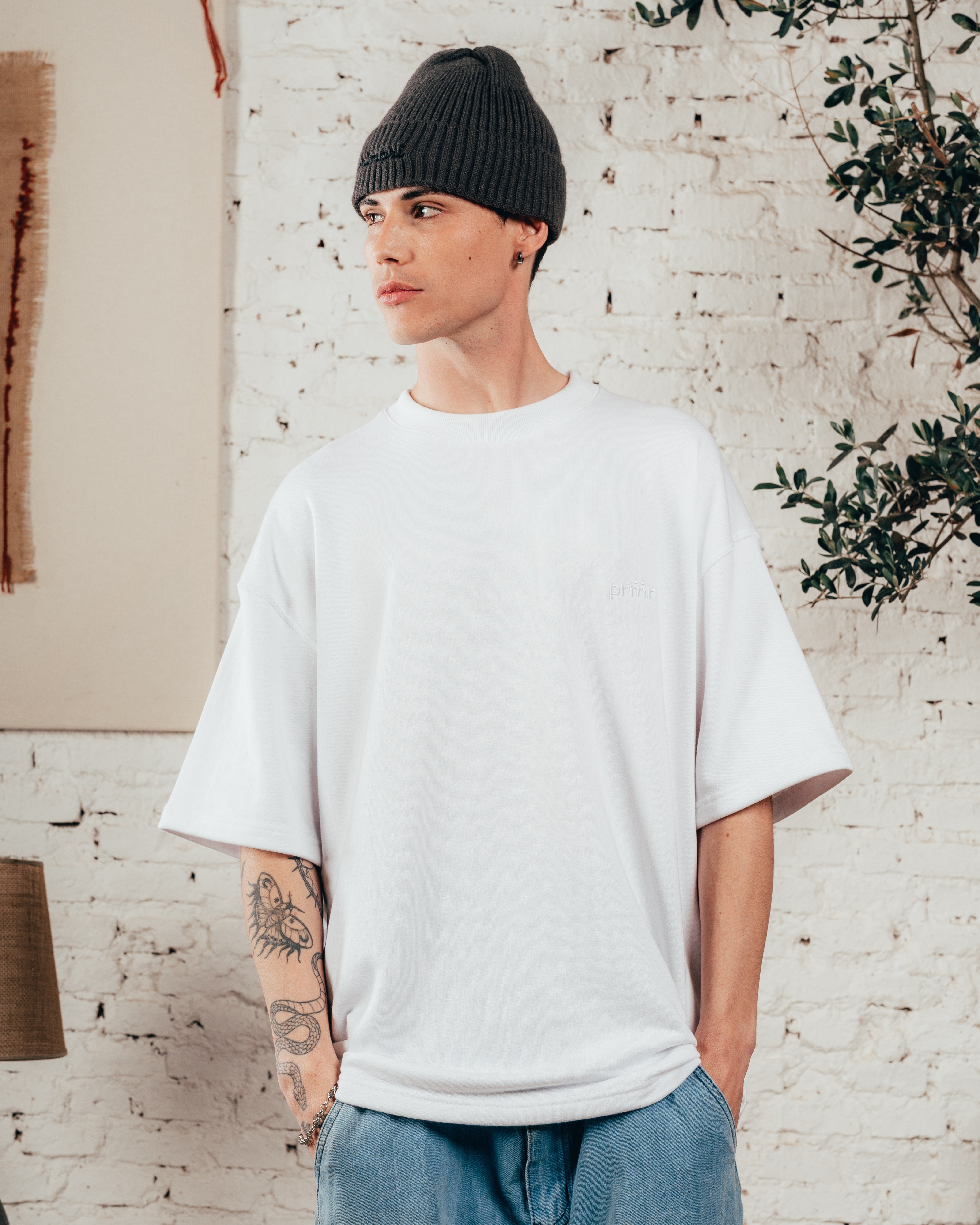 KIMONO PESADO OVERSIZED [ PRIMARI ] LISO WHITE