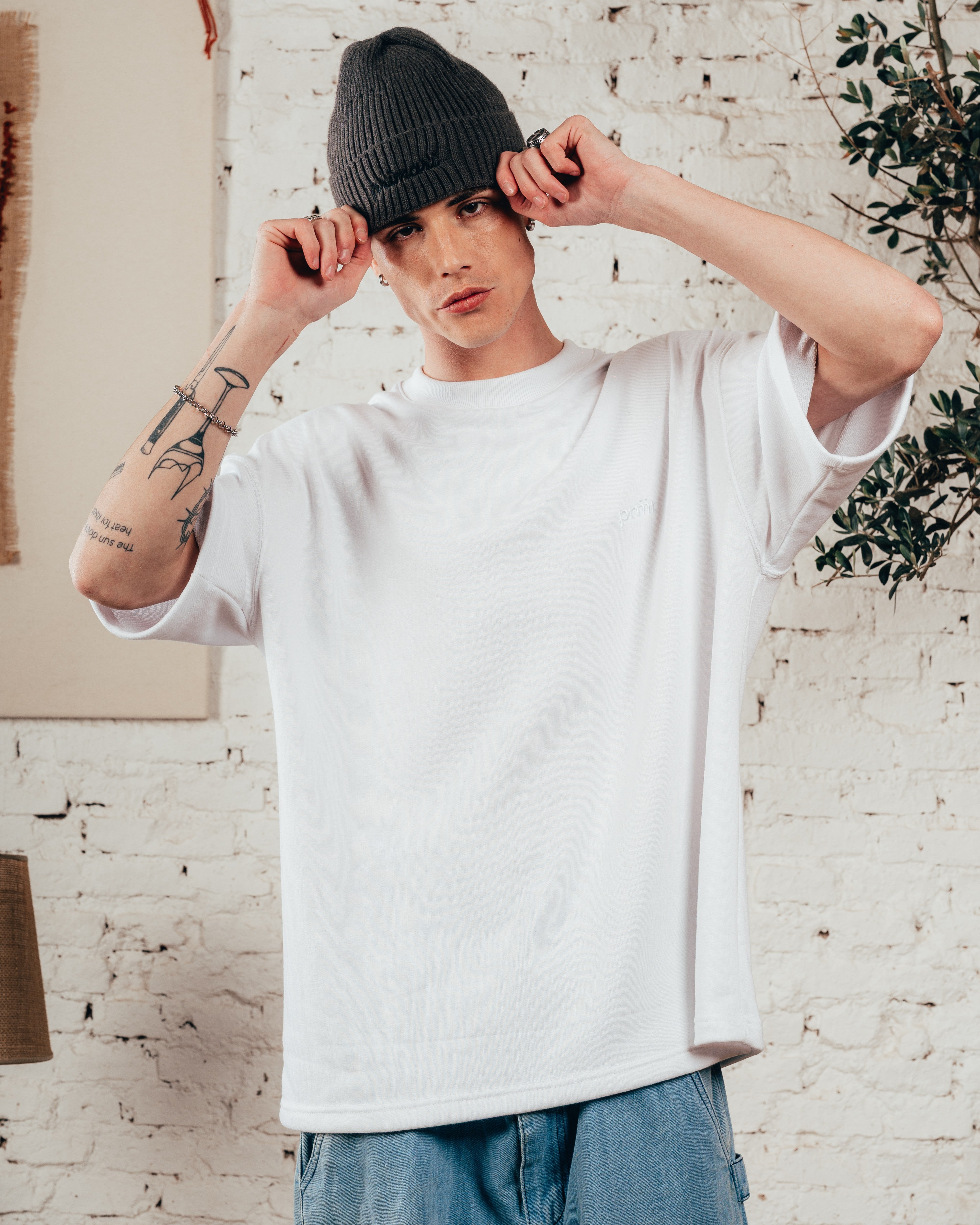 KIMONO PESADO OVERSIZED [ PRIMARI ] LISO WHITE