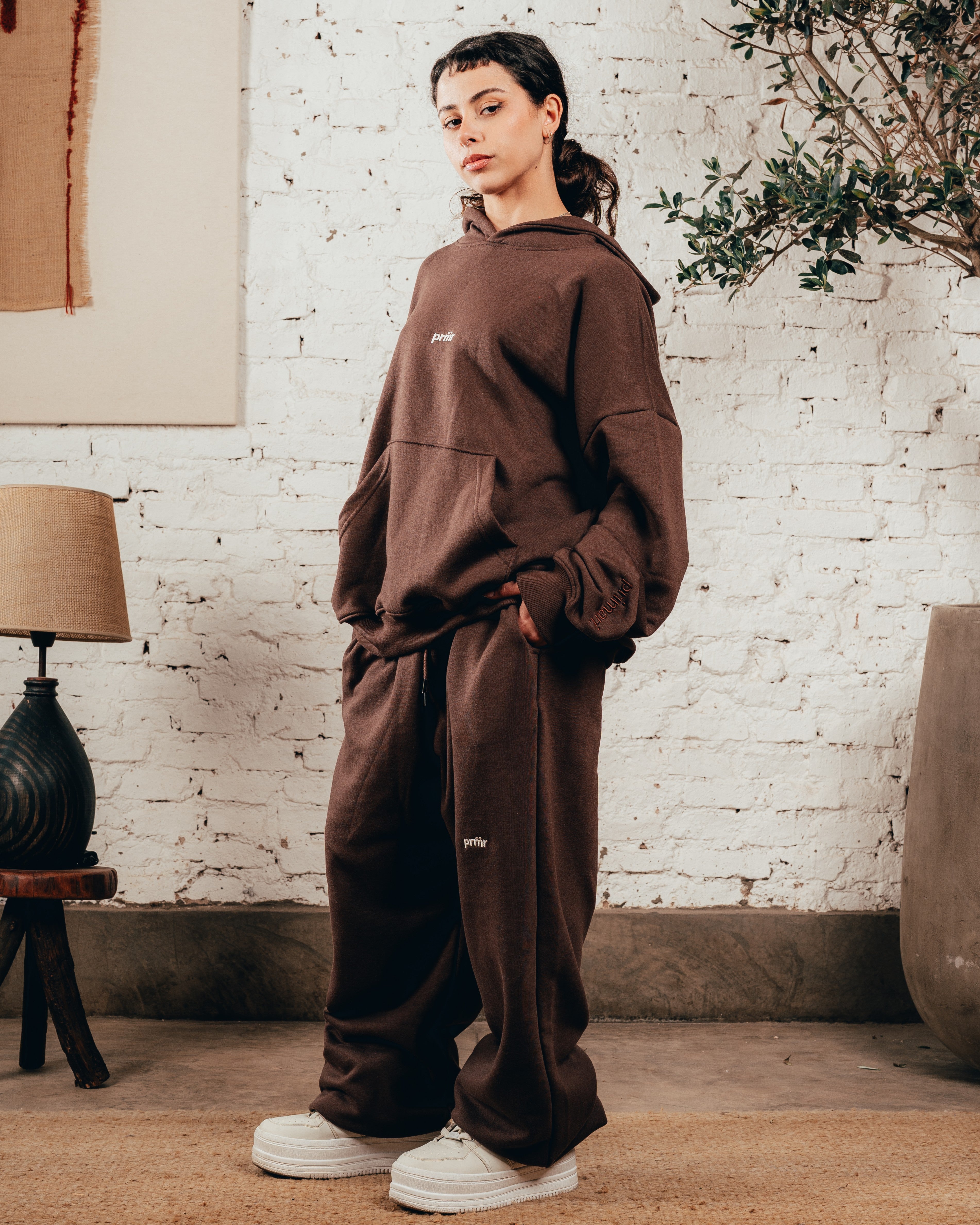 HOODIE OVERISZED [ PRIMARI ] CHOCOLATE