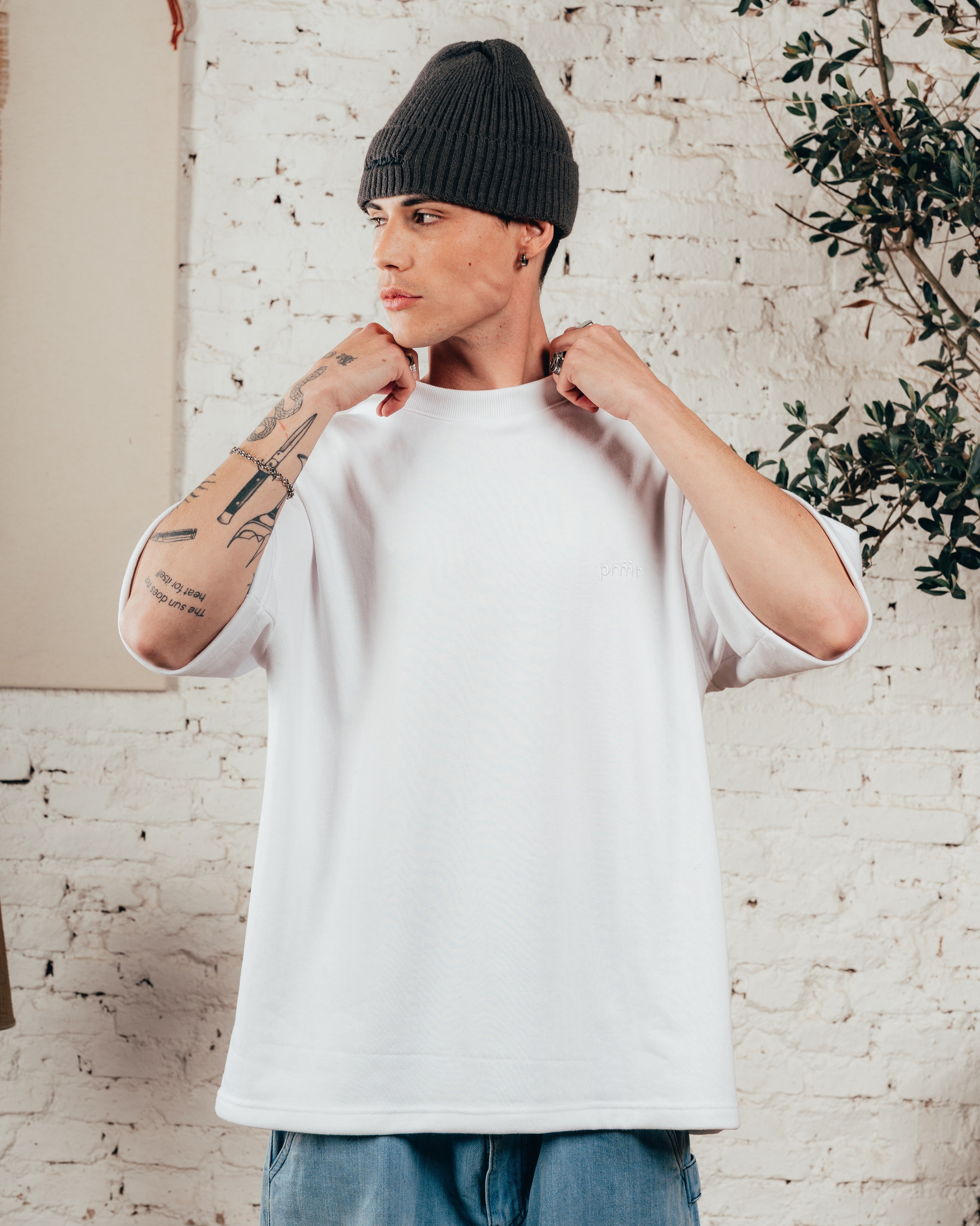 KIMONO PESADO OVERSIZED [ PRIMARI ] LISO WHITE