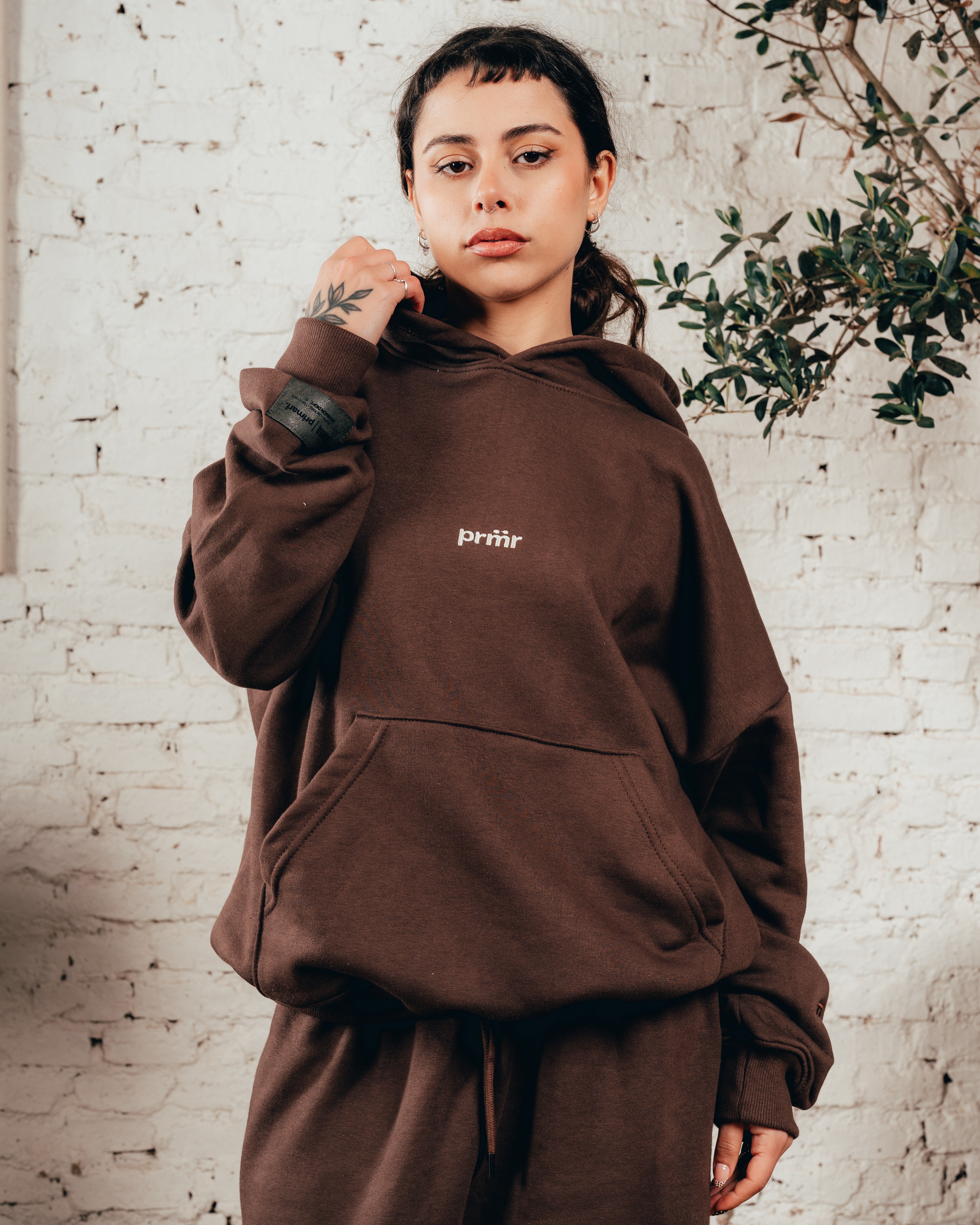 HOODIE OVERISZED [ PRIMARI ] CHOCOLATE