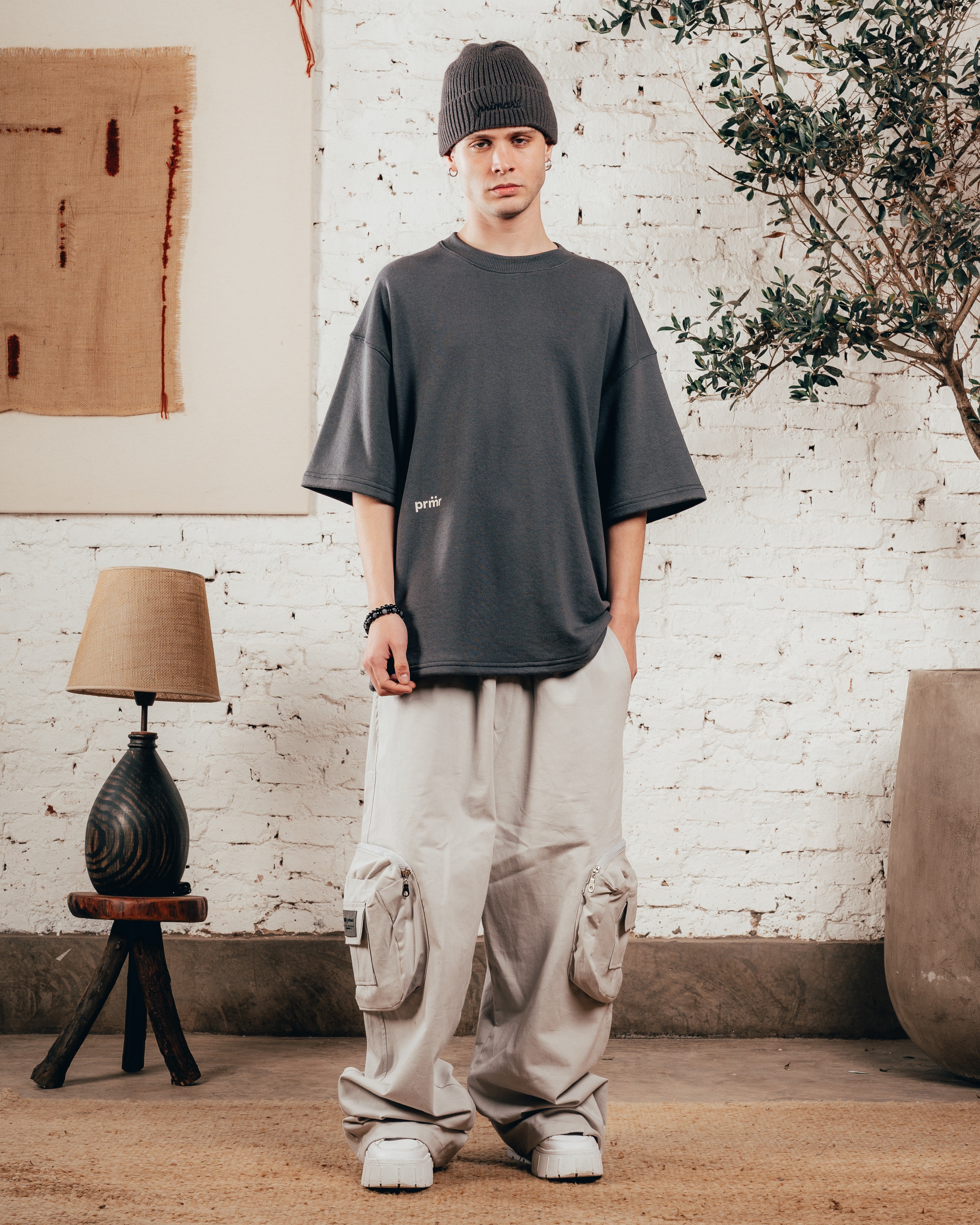 KIMONO PESADO OVERSIZED [ PRIMARI ] GRIS PLOMO