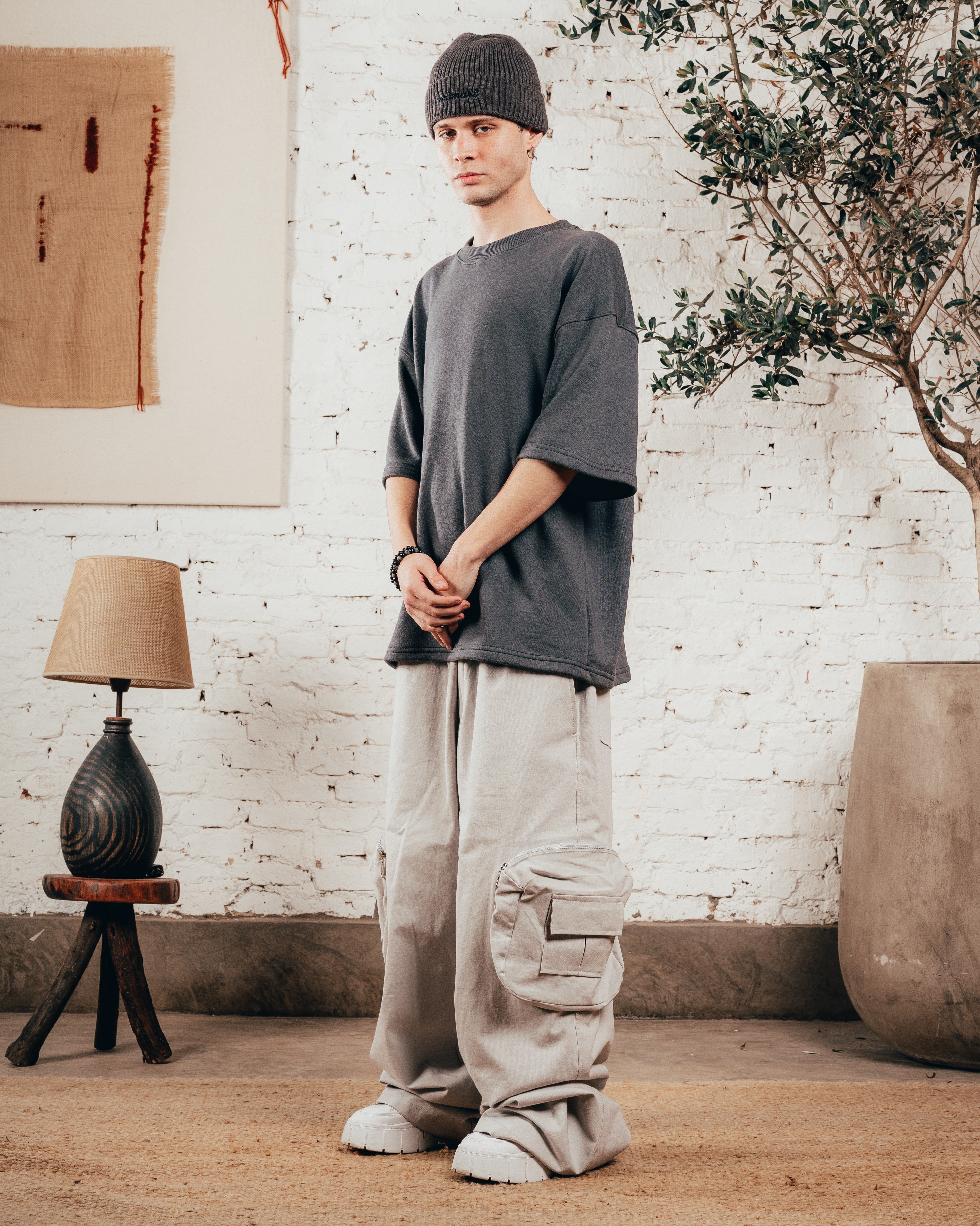KIMONO PESADO OVERSIZED [ PRIMARI ] GRIS PLOMO