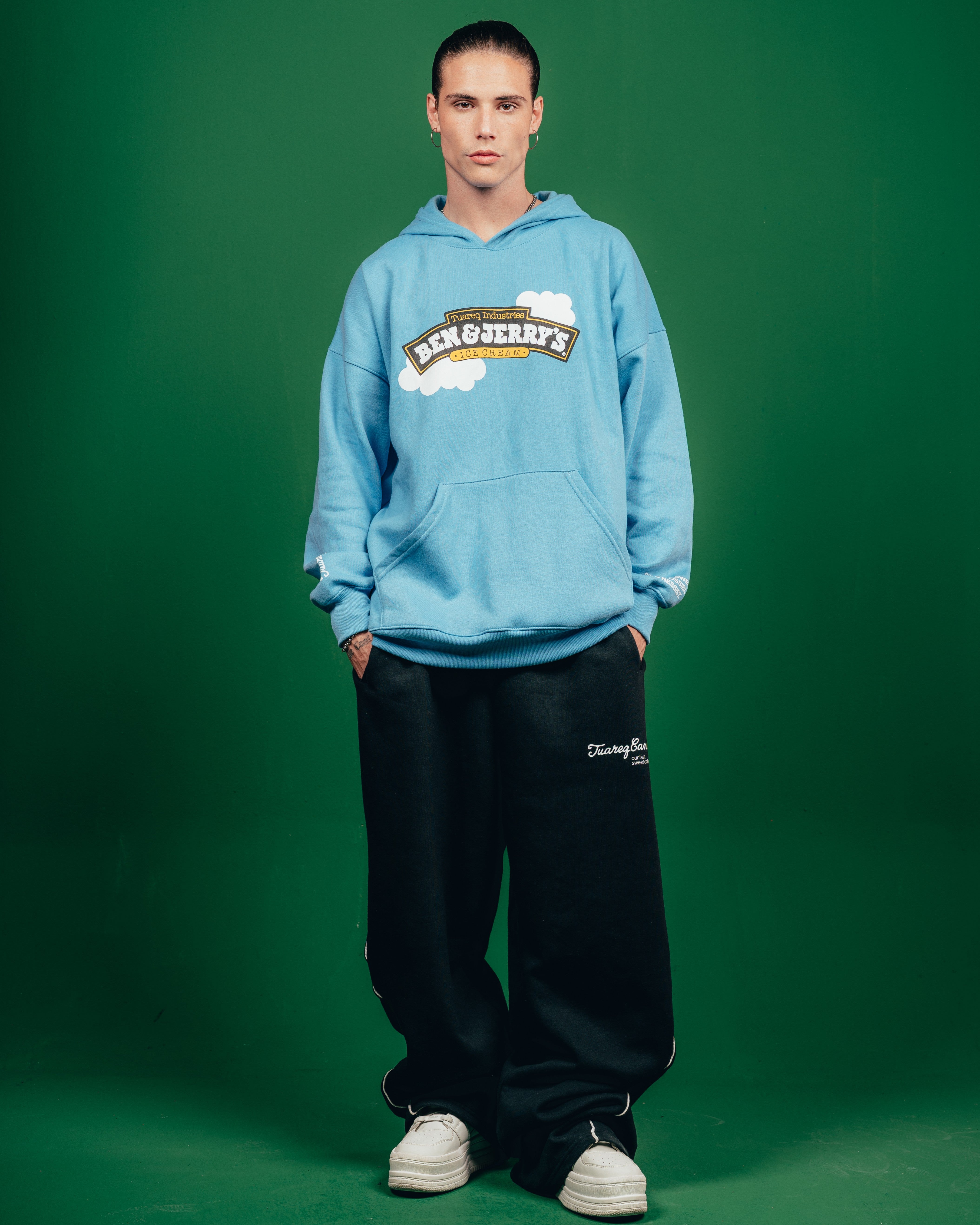 HOODIE PESADO CANDY [ B&J ] CIELITO BLUE