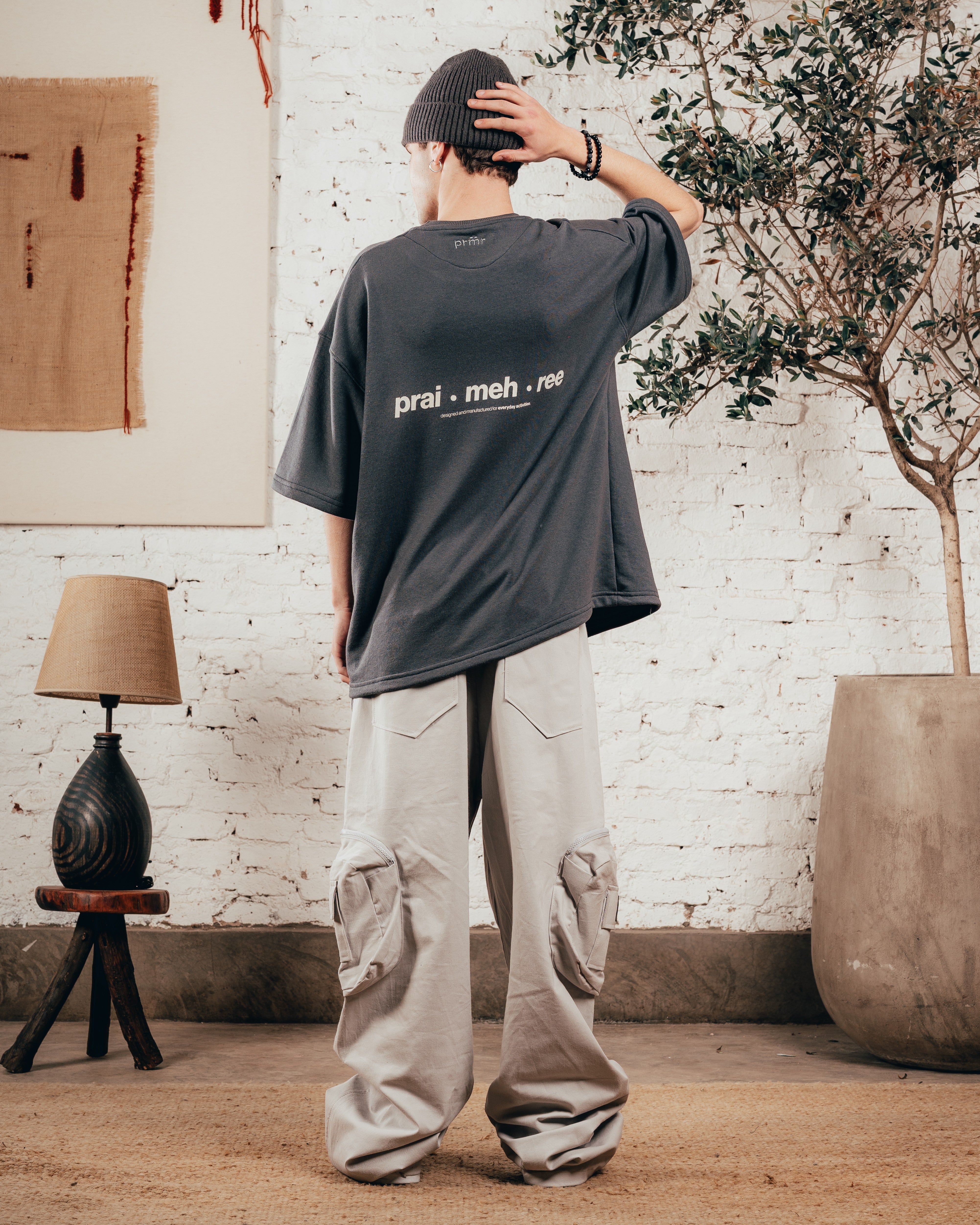KIMONO PESADO OVERSIZED [ PRIMARI ] GRIS PLOMO