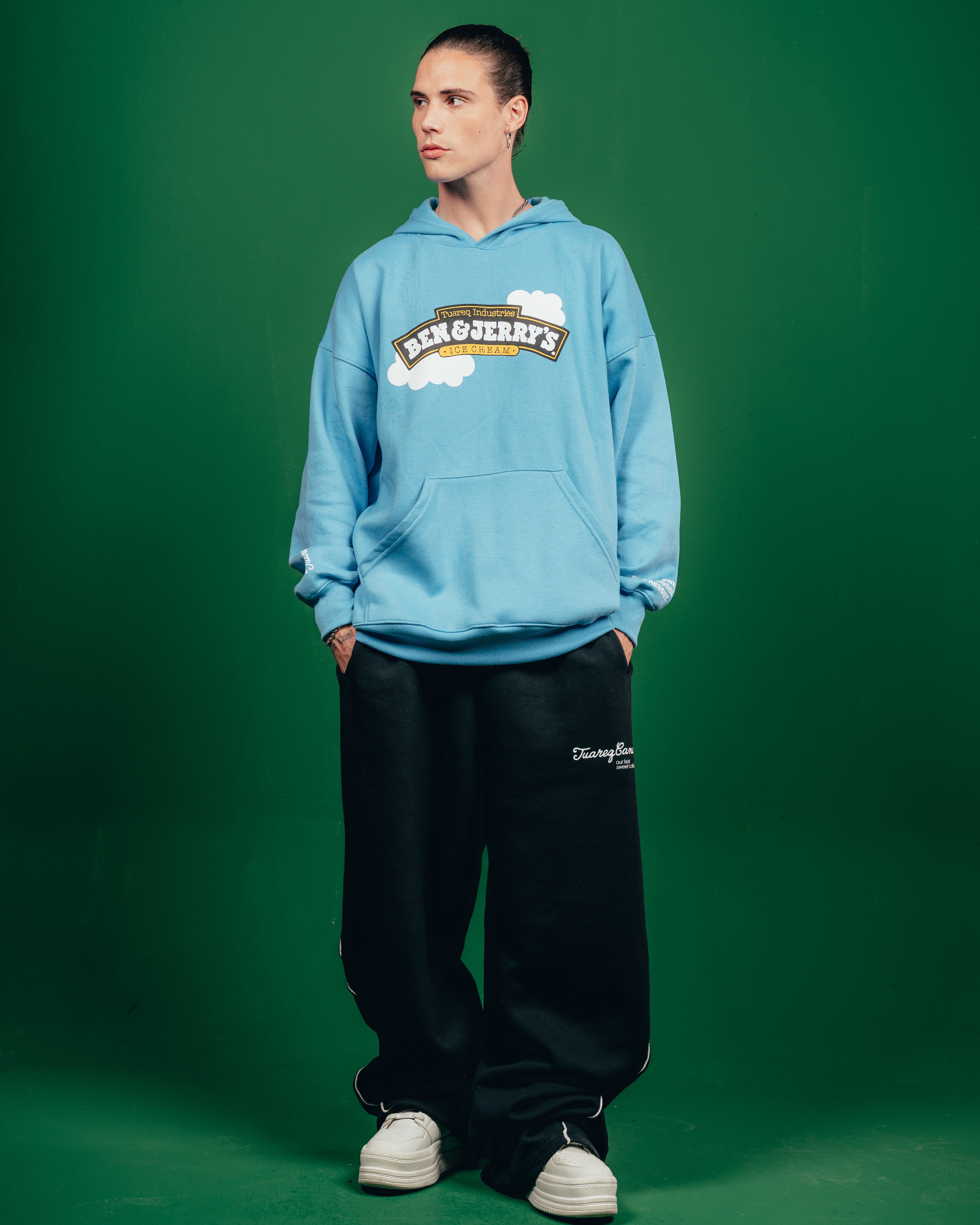 HOODIE PESADO CANDY [ B&J ] CIELITO BLUE