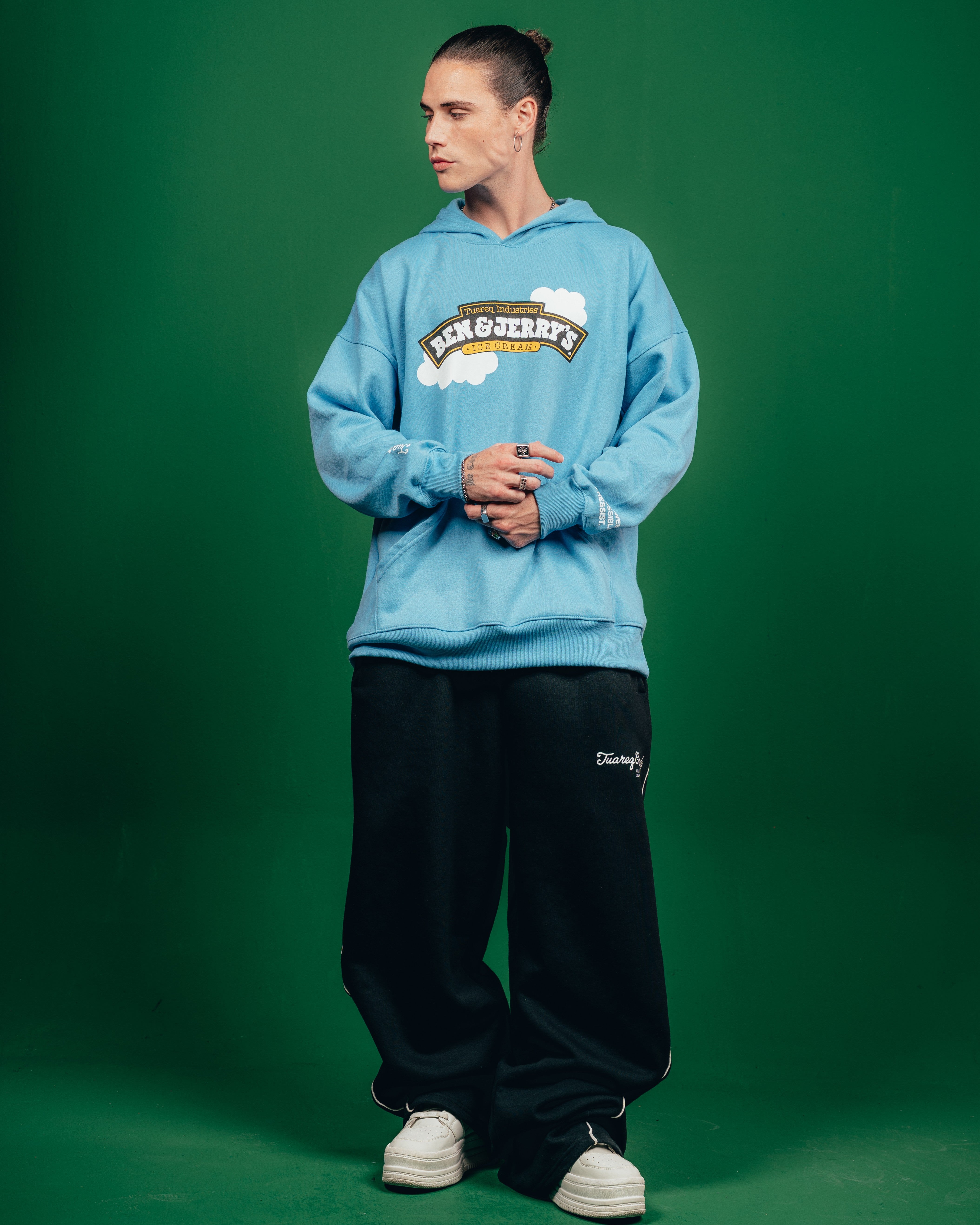 HOODIE PESADO CANDY [ B&J ] CIELITO BLUE