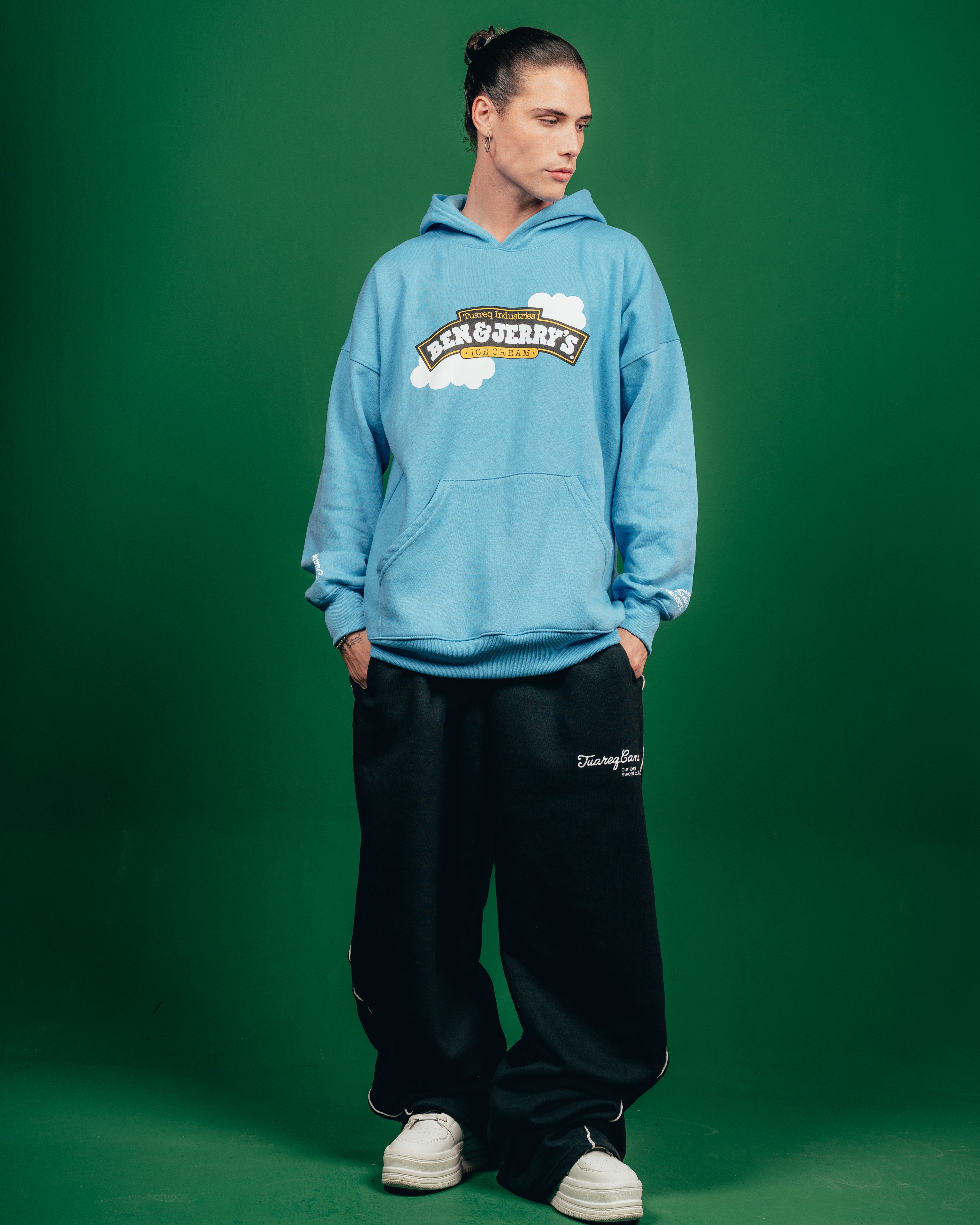 HOODIE PESADO CANDY [ B&J ] CIELITO BLUE