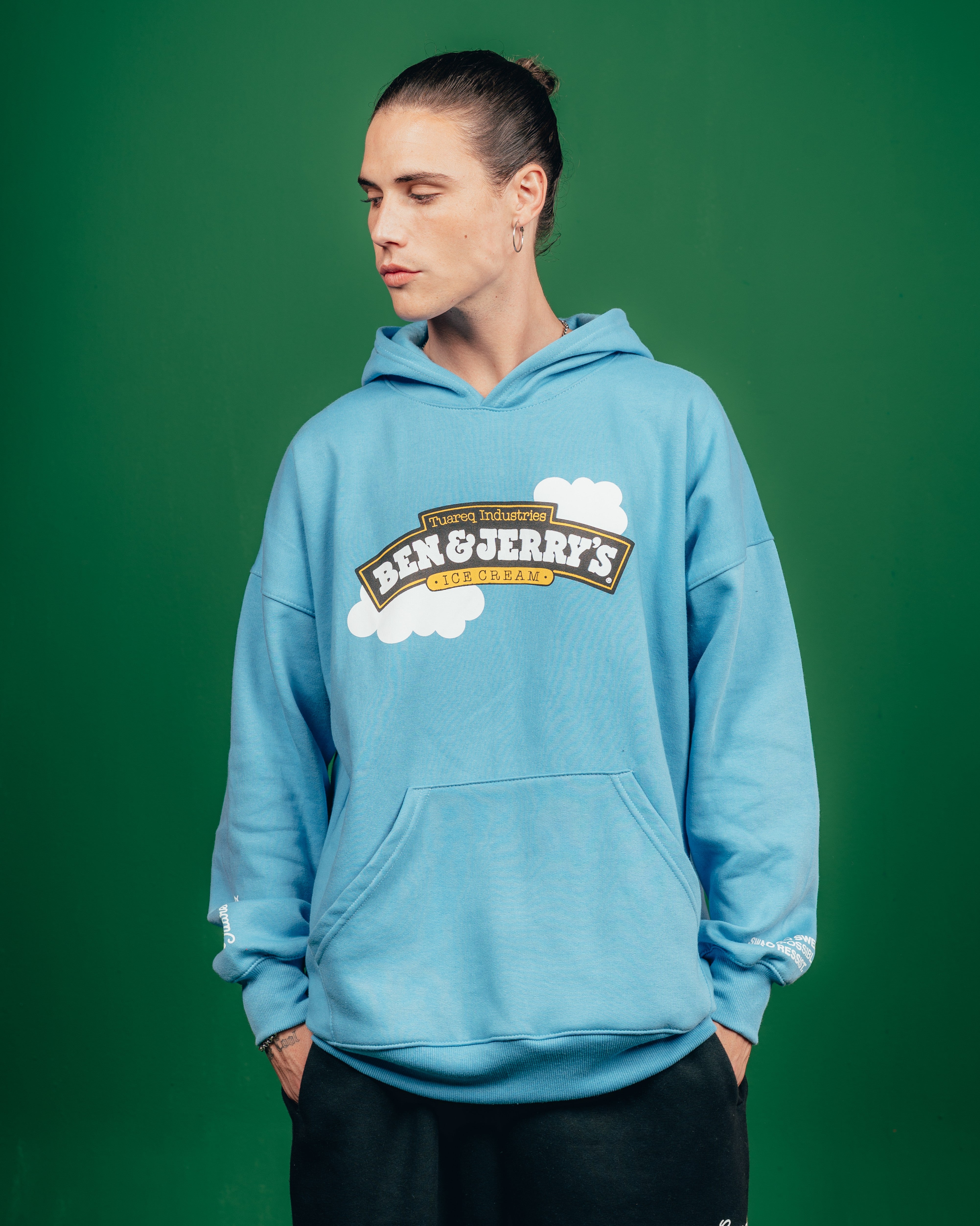 HOODIE PESADO CANDY [ B&J ] CIELITO BLUE