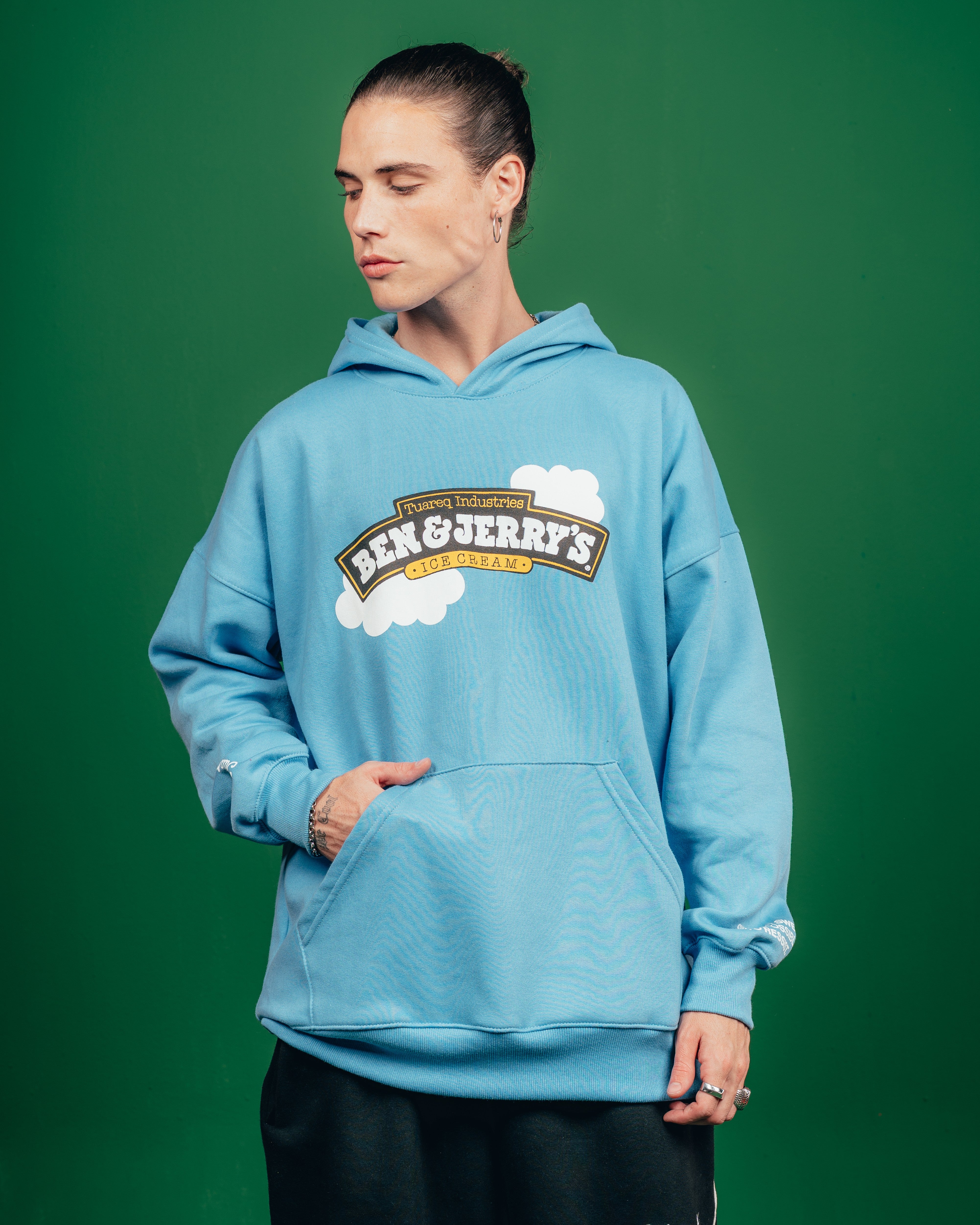 HOODIE PESADO CANDY [ B&J ] CIELITO BLUE