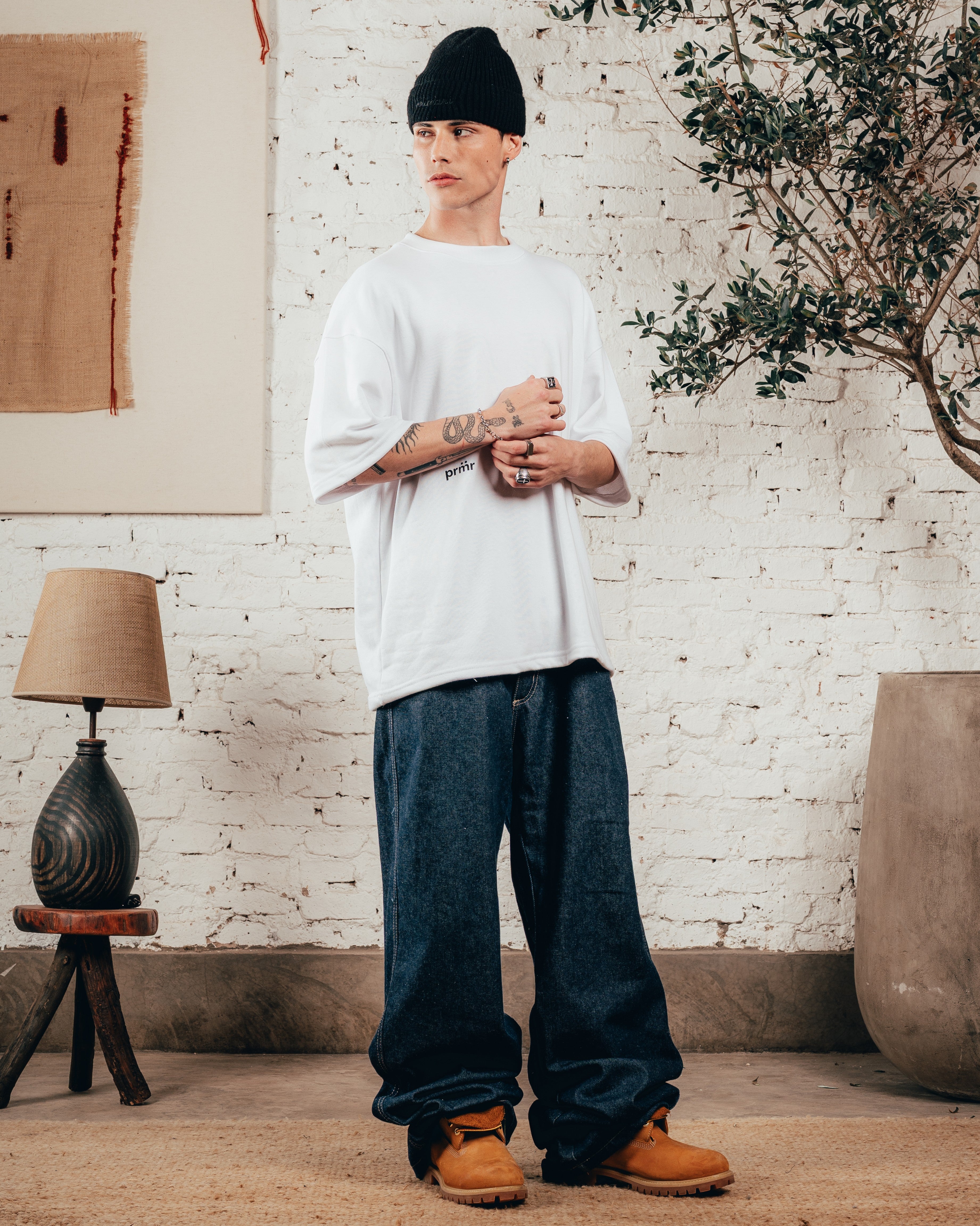 KIMONO PESADO OVERSIZED [ PRIMARI ] WHITE