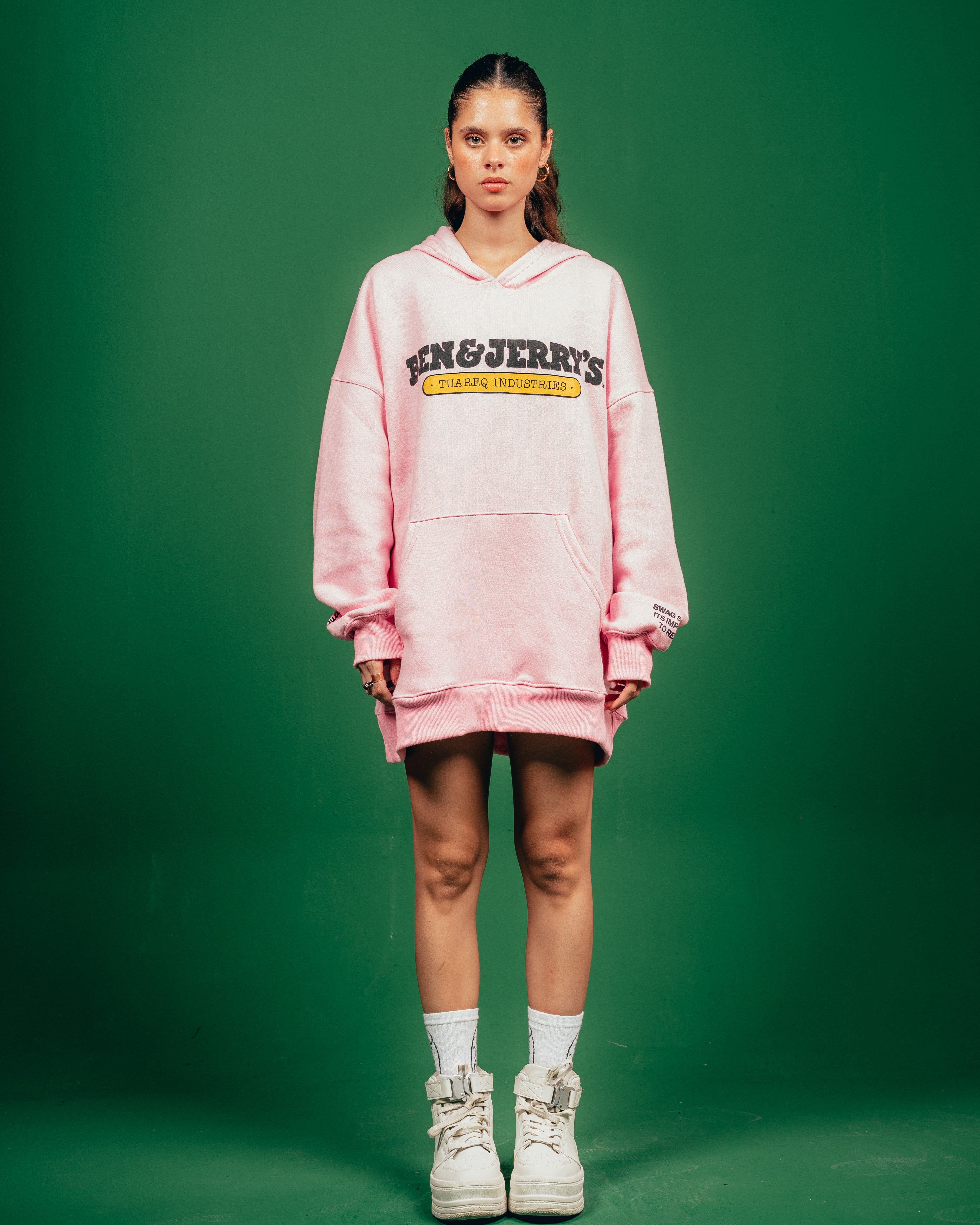 HOODIE PESADO CANDY [ B&J ] BABY ROSE