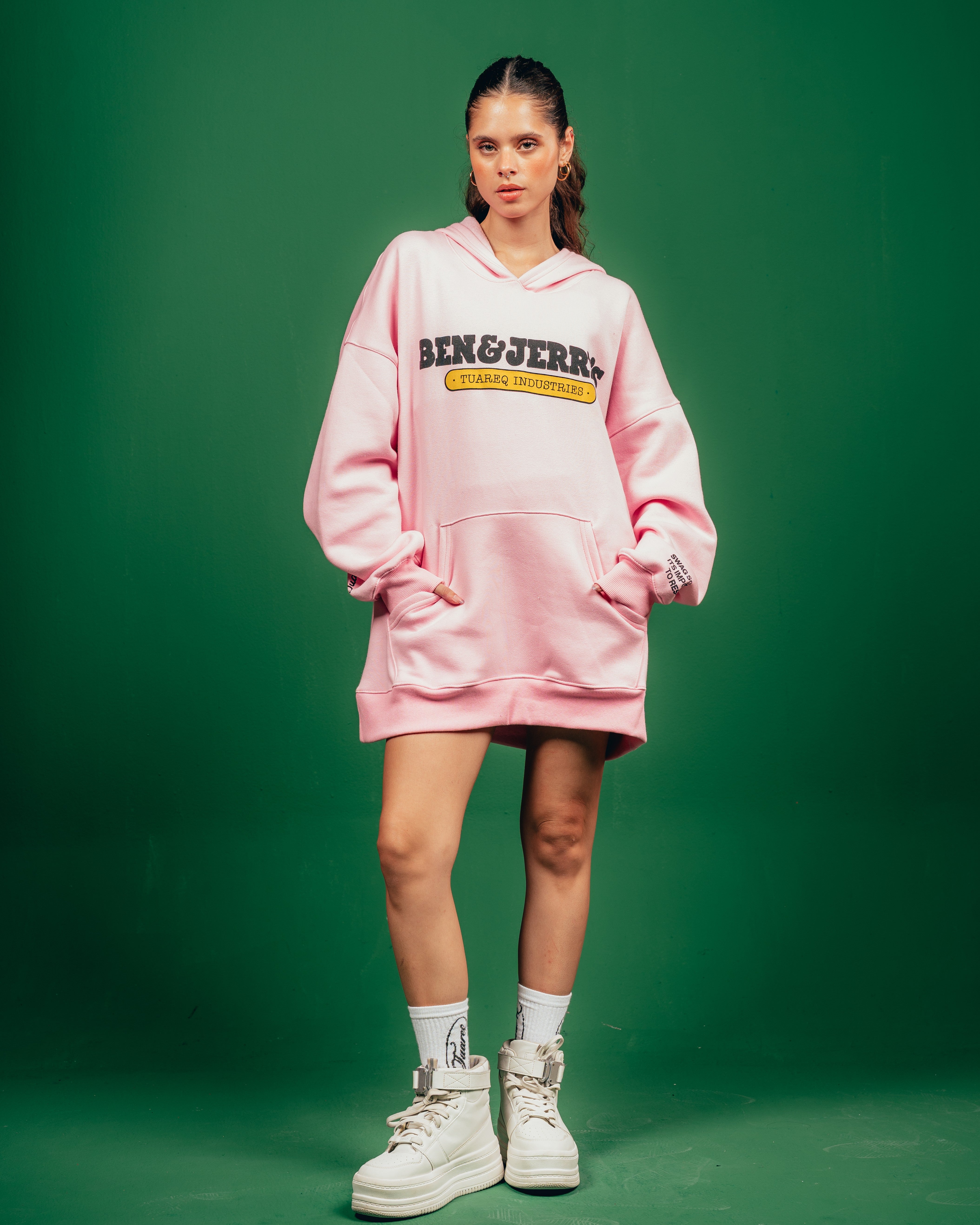 HOODIE PESADO CANDY [ B&J ] BABY ROSE