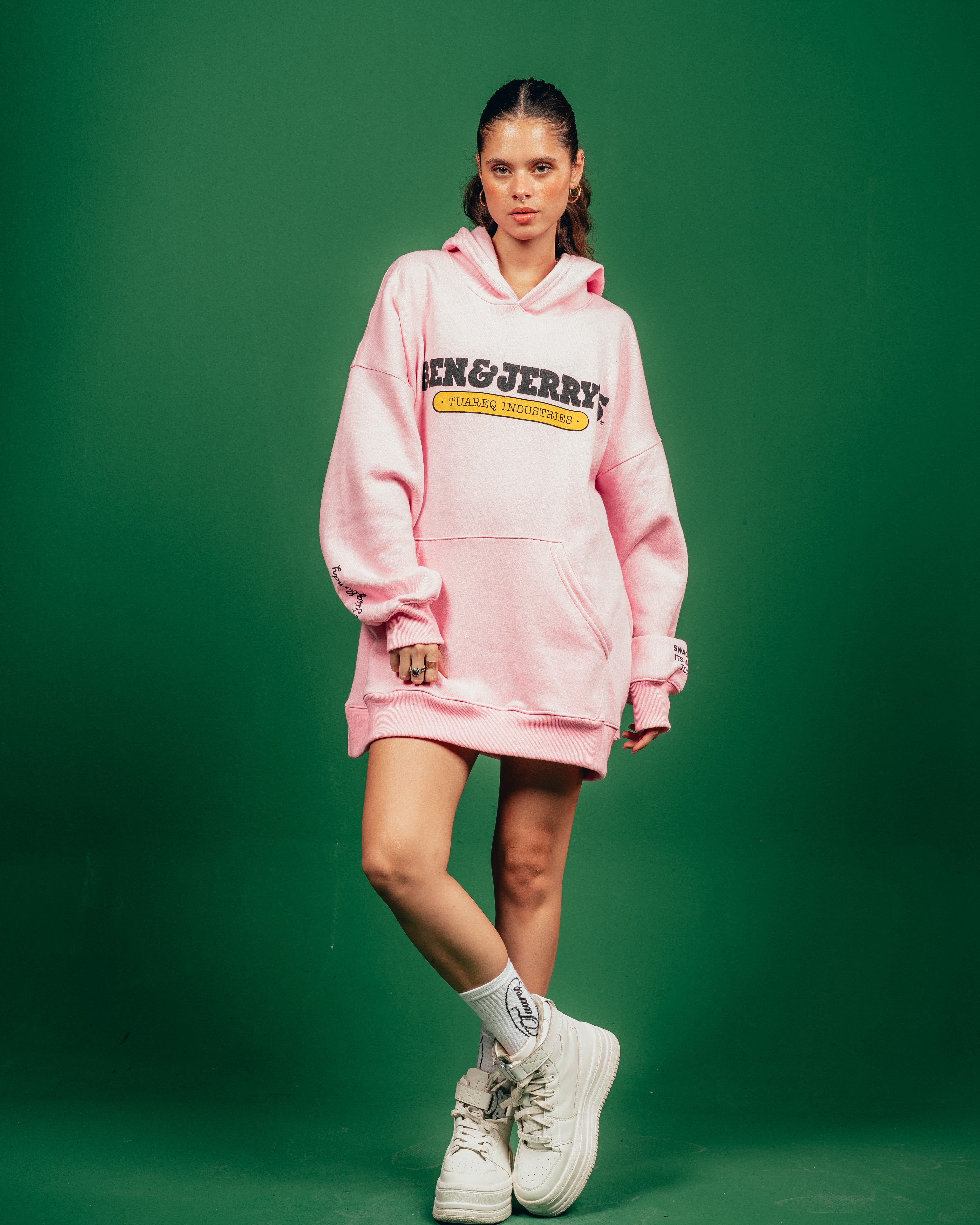 HOODIE PESADO CANDY [ B&J ] BABY ROSE