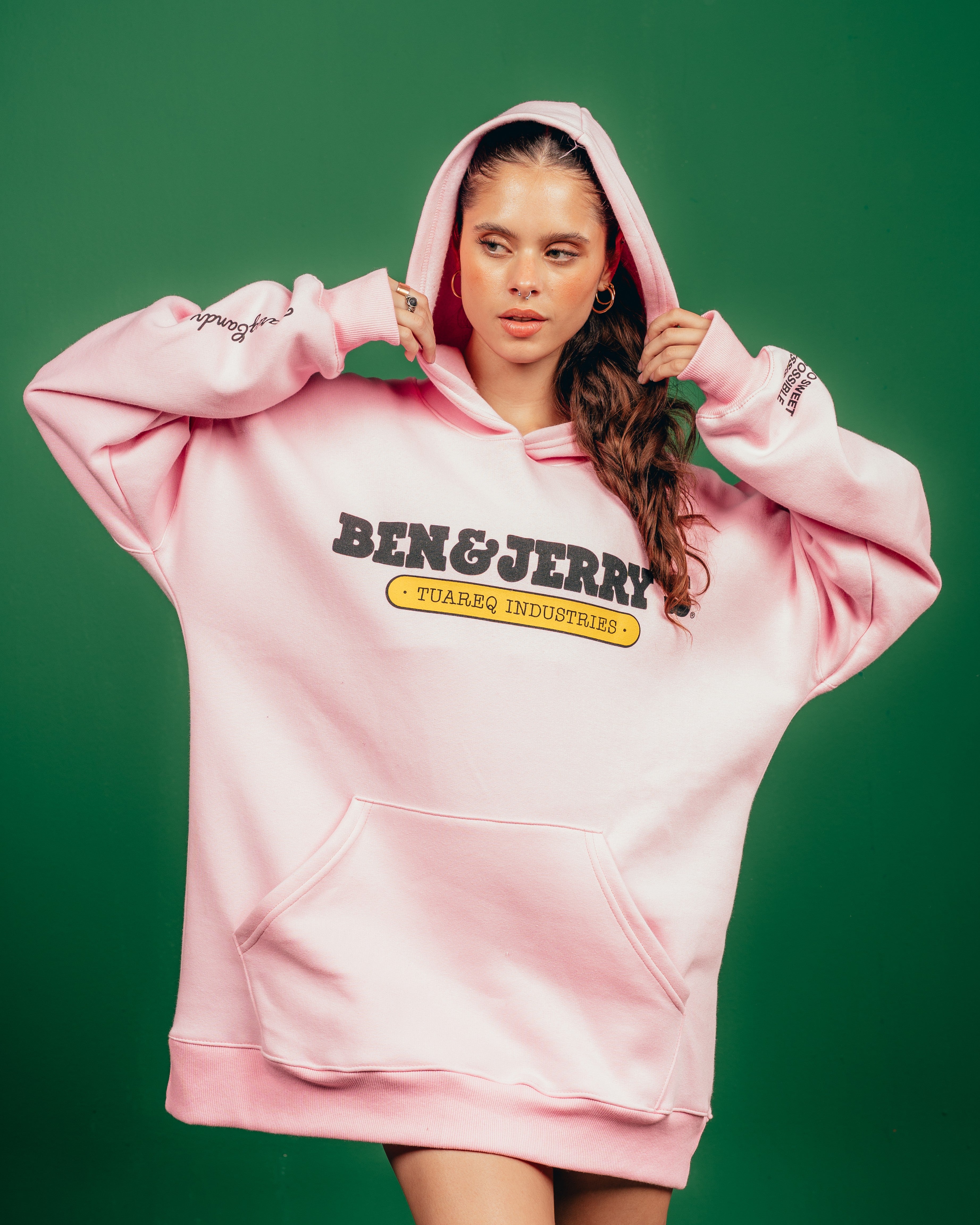 HOODIE PESADO CANDY [ B&J ] BABY ROSE