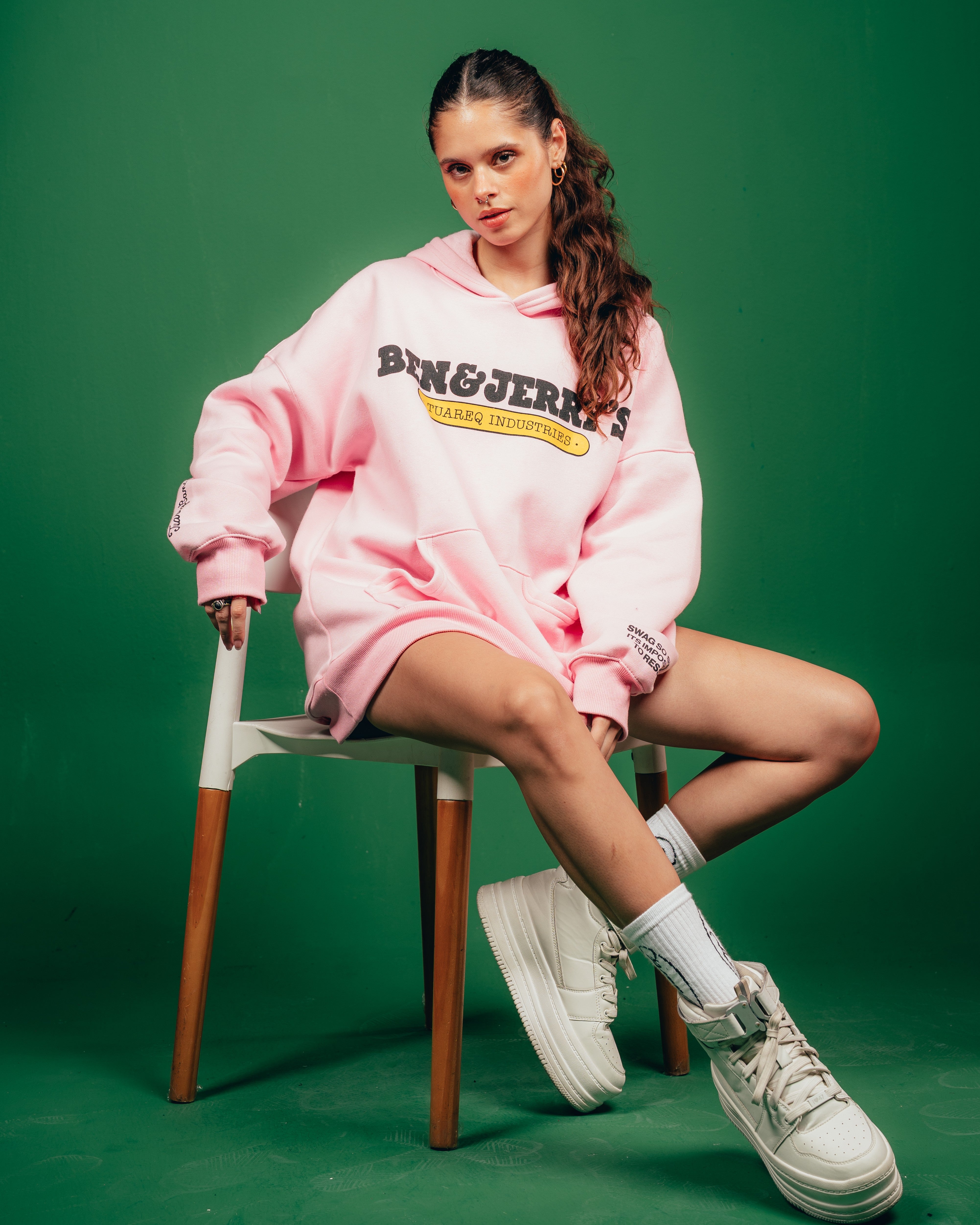HOODIE PESADO CANDY [ B&J ] BABY ROSE