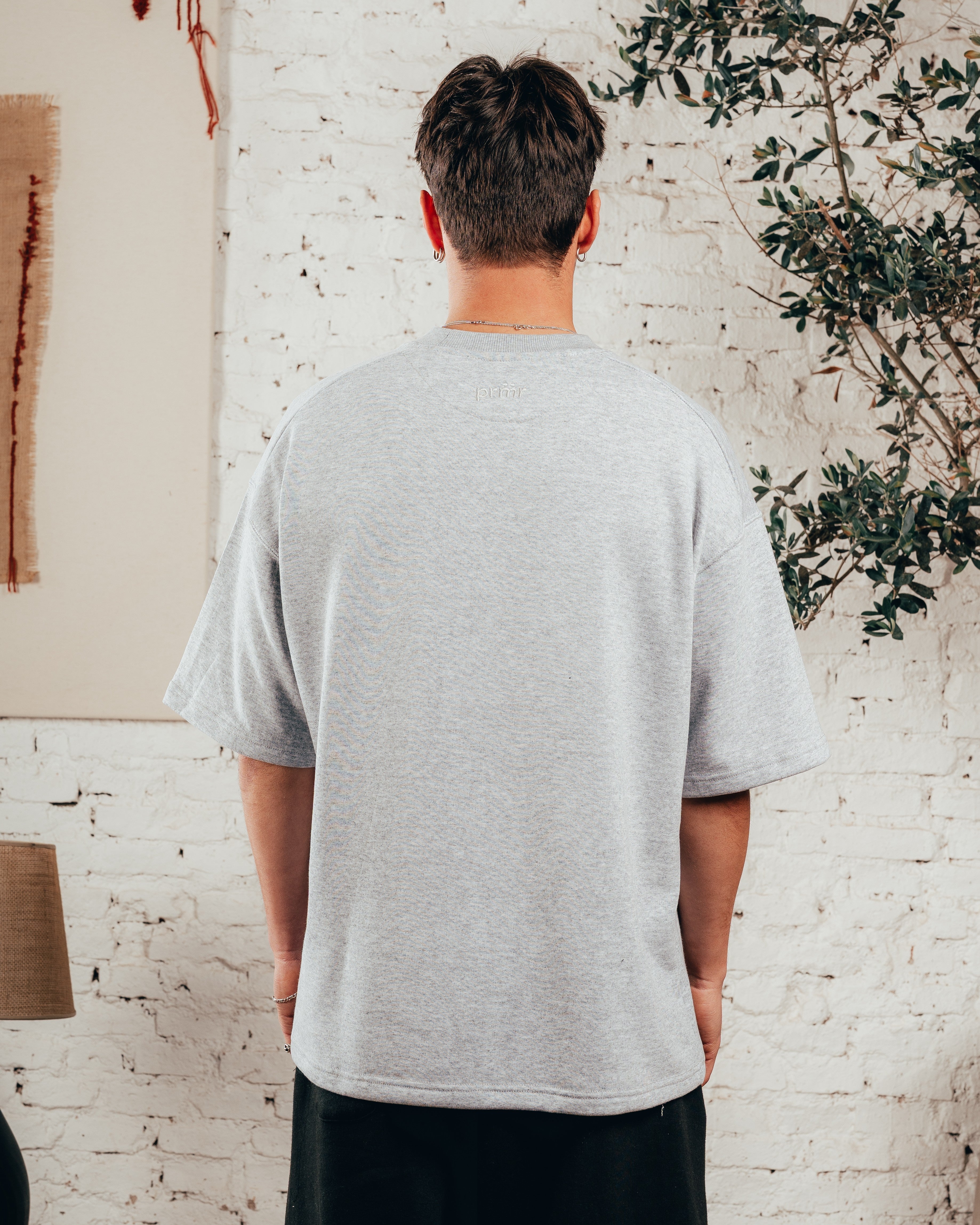 KIMONO PESADO OVERSIZED [ PRIMARI ] LISO MELANGE GREY
