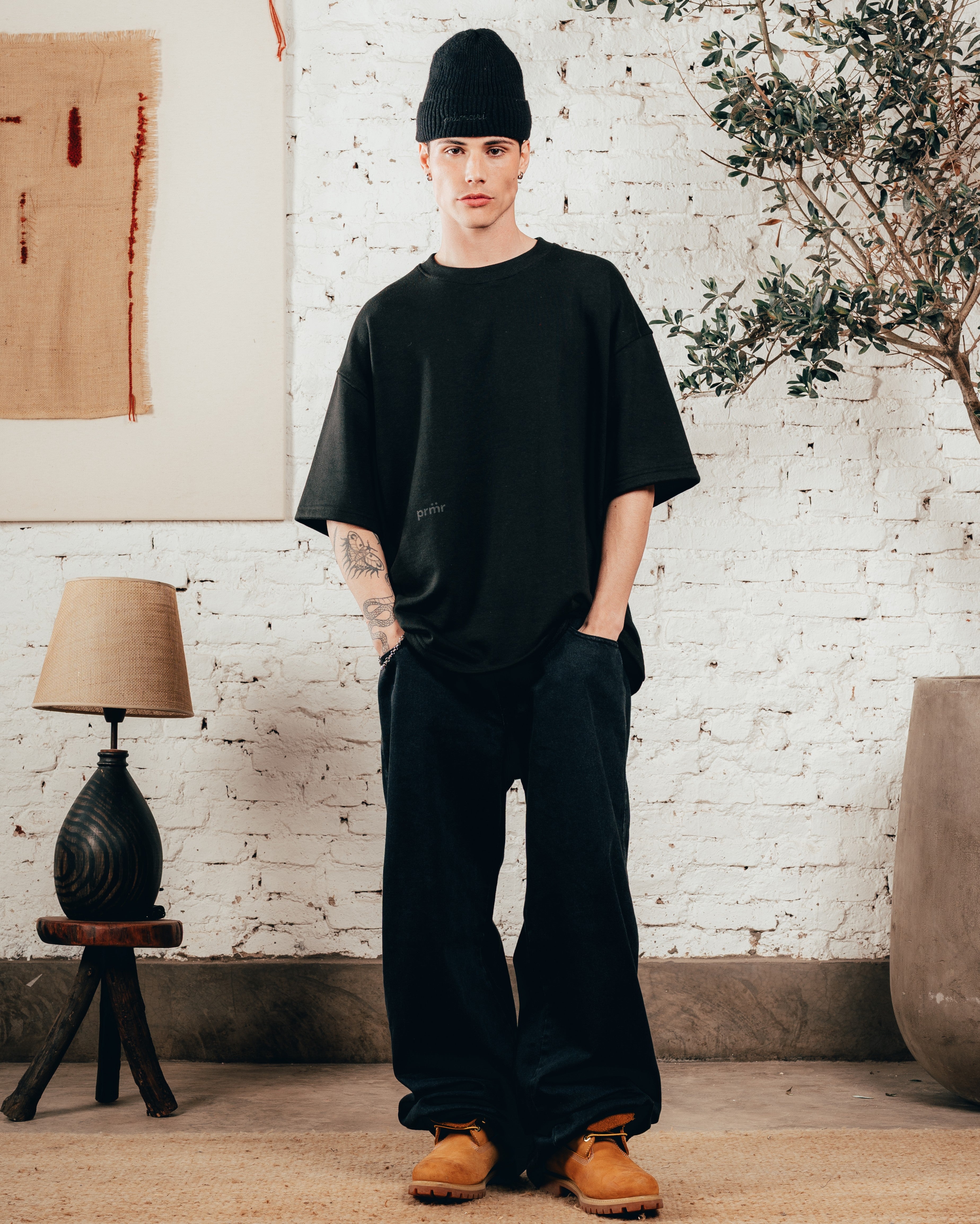 KIMONO PESADO OVERSIZED [ PRIMARI ] DOBLE BLACK