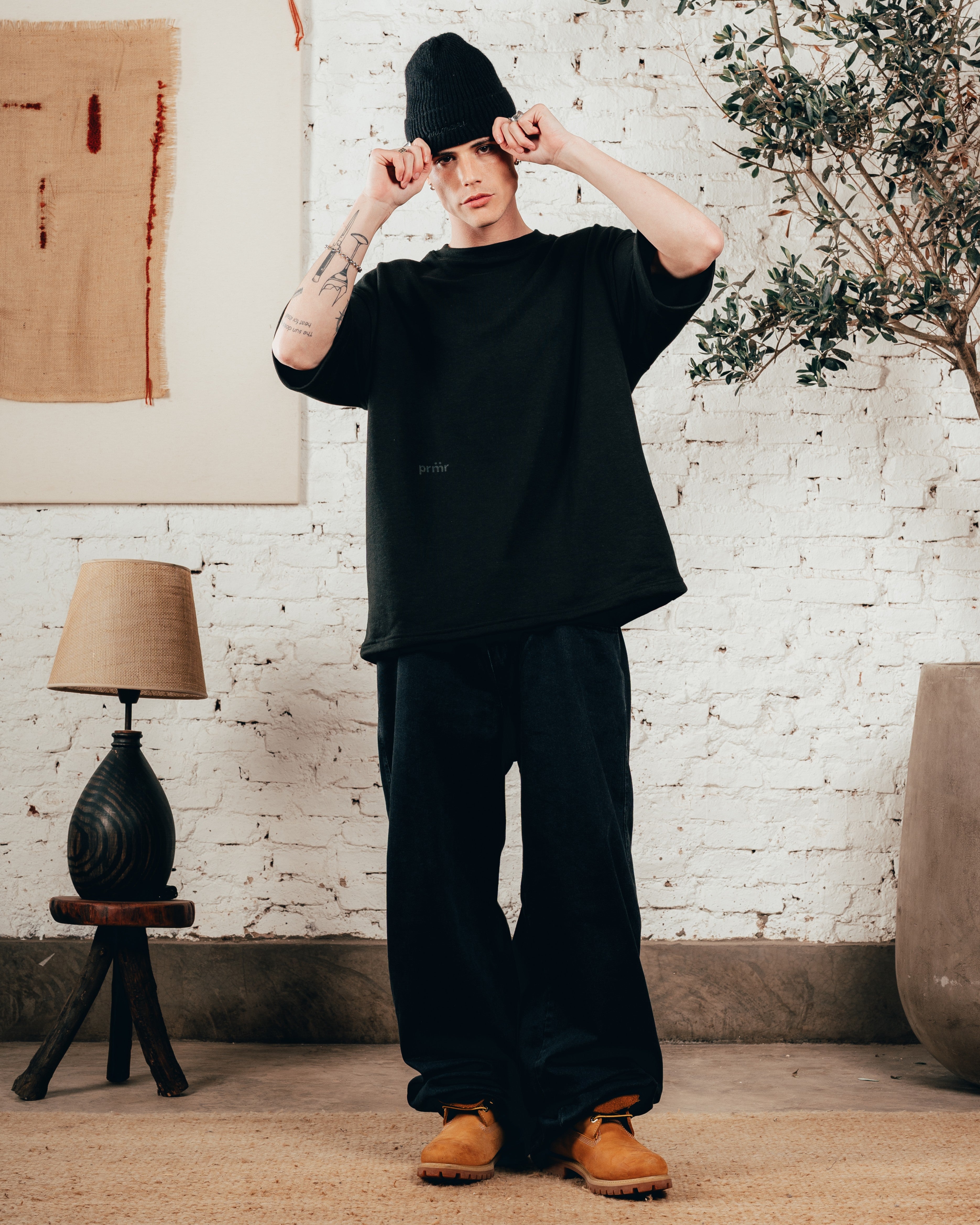 KIMONO PESADO OVERSIZED [ PRIMARI ] DOBLE BLACK