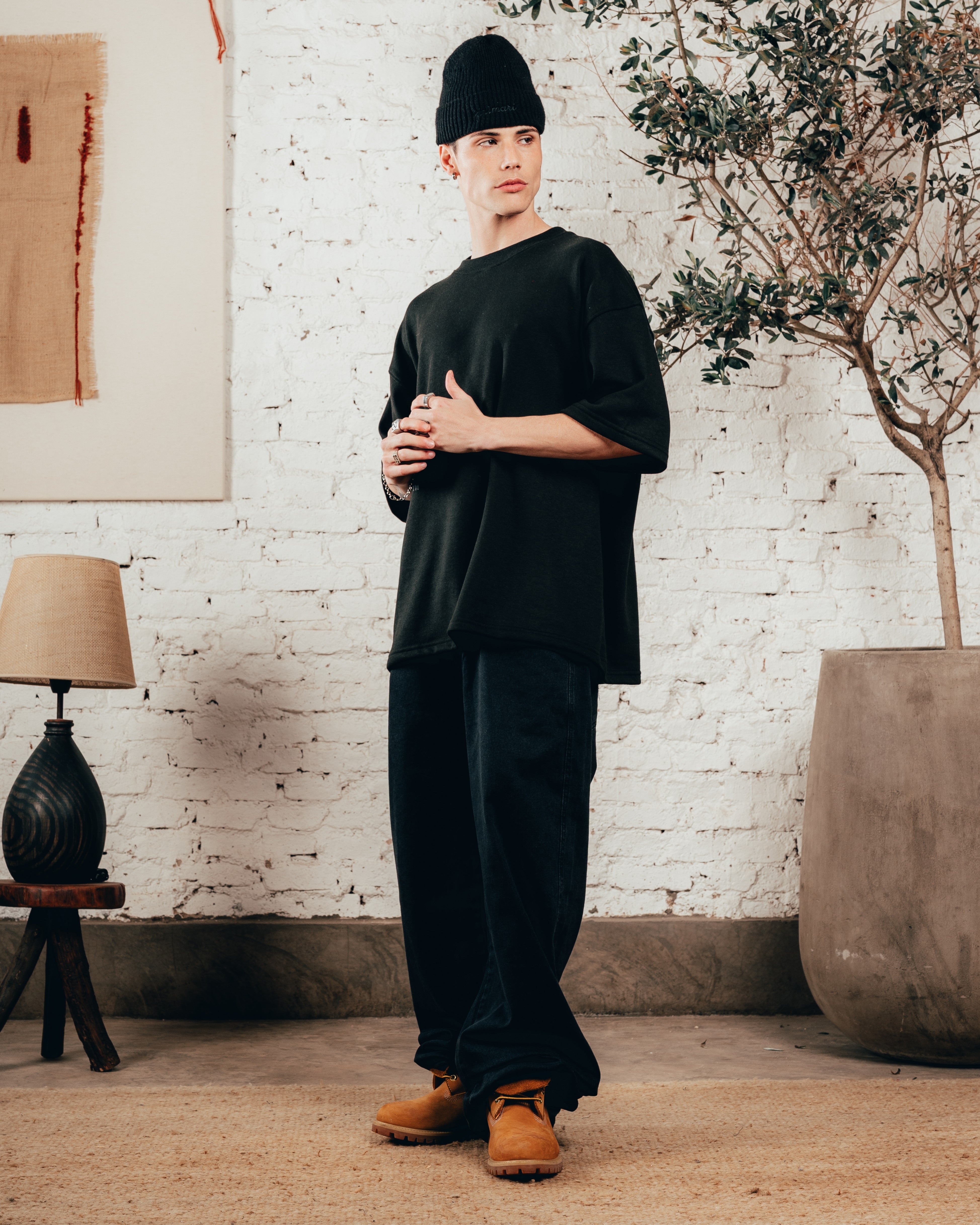 KIMONO PESADO OVERSIZED [ PRIMARI ] DOBLE BLACK