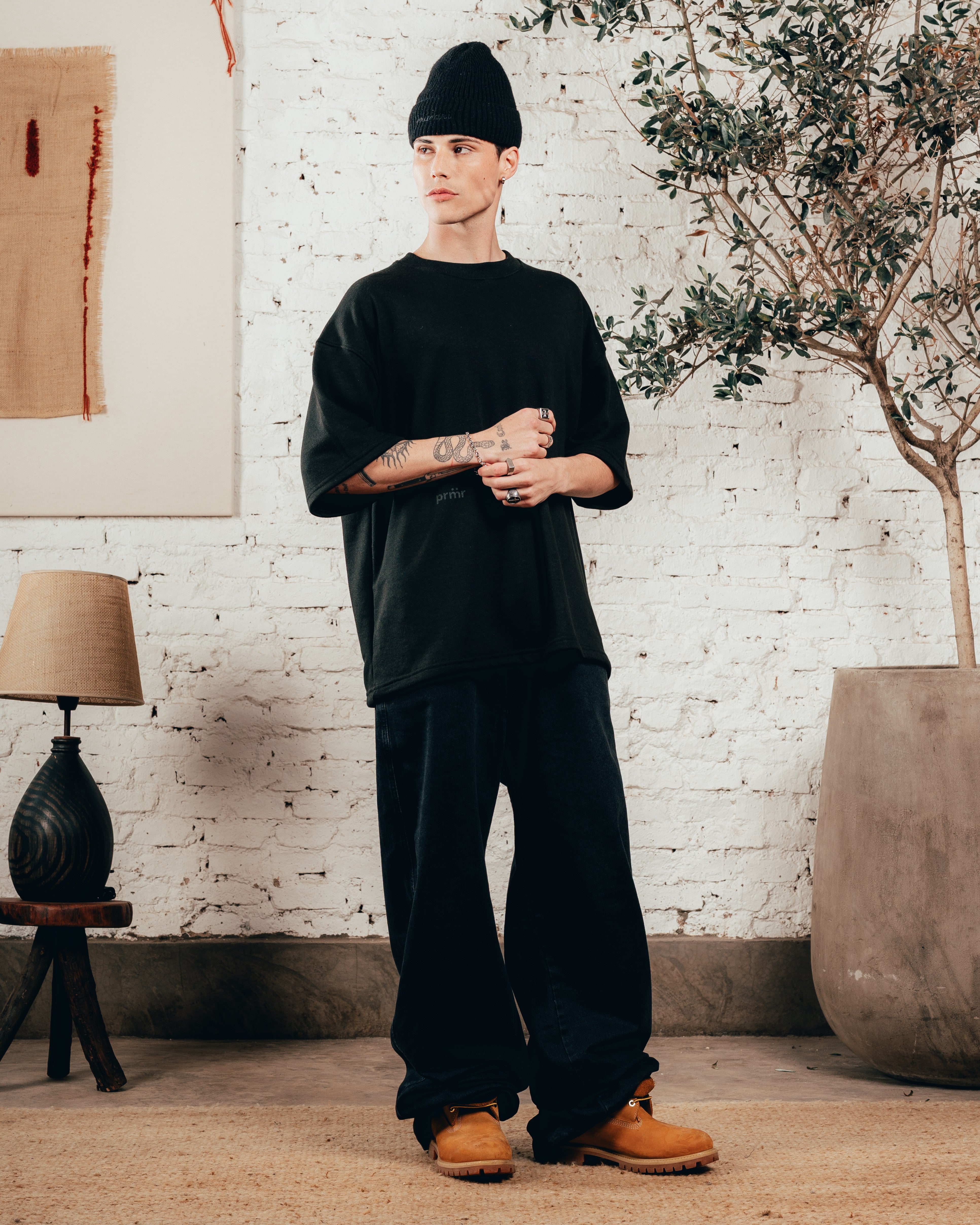 KIMONO PESADO OVERSIZED [ PRIMARI ] DOBLE BLACK