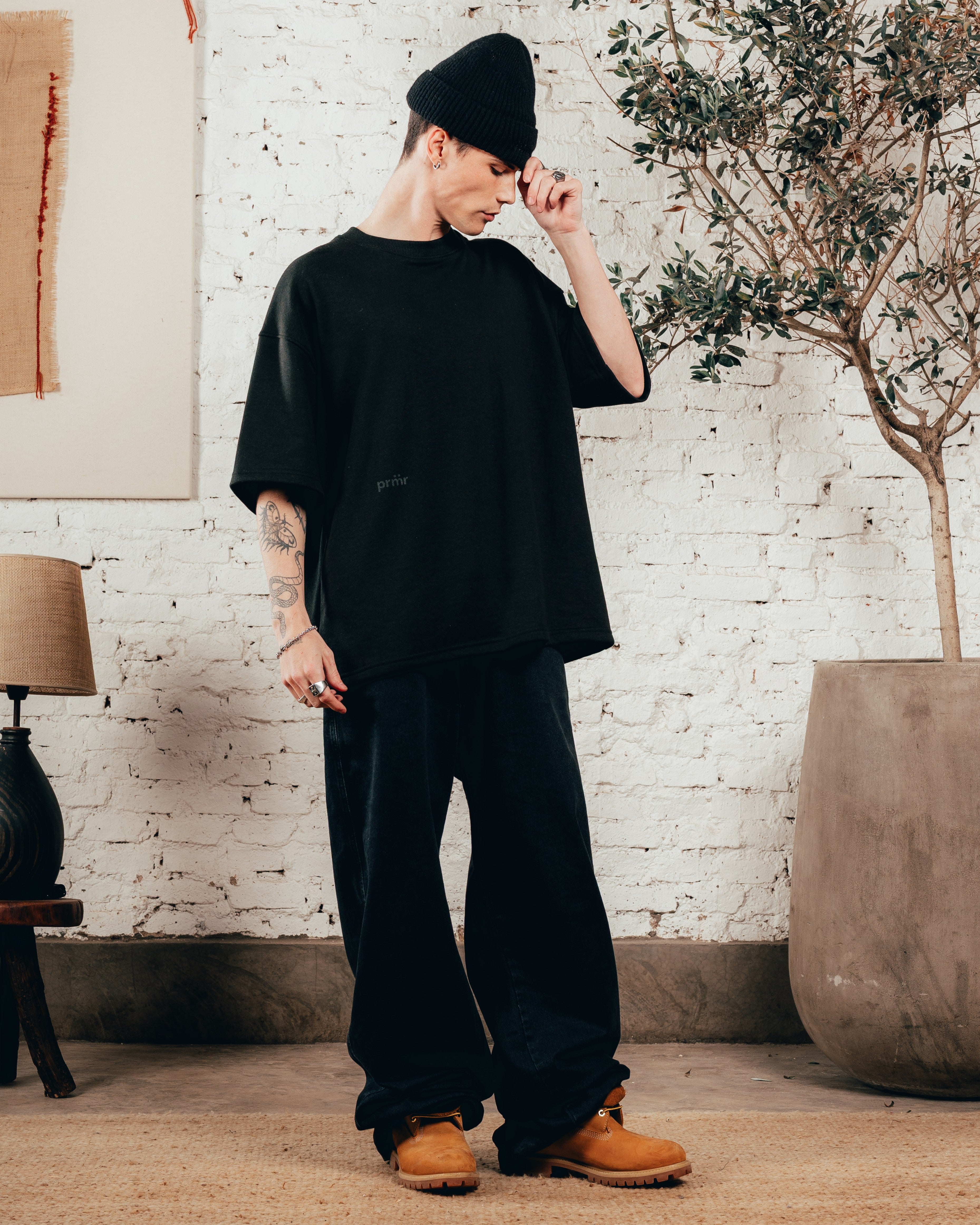 KIMONO PESADO OVERSIZED [ PRIMARI ] DOBLE BLACK