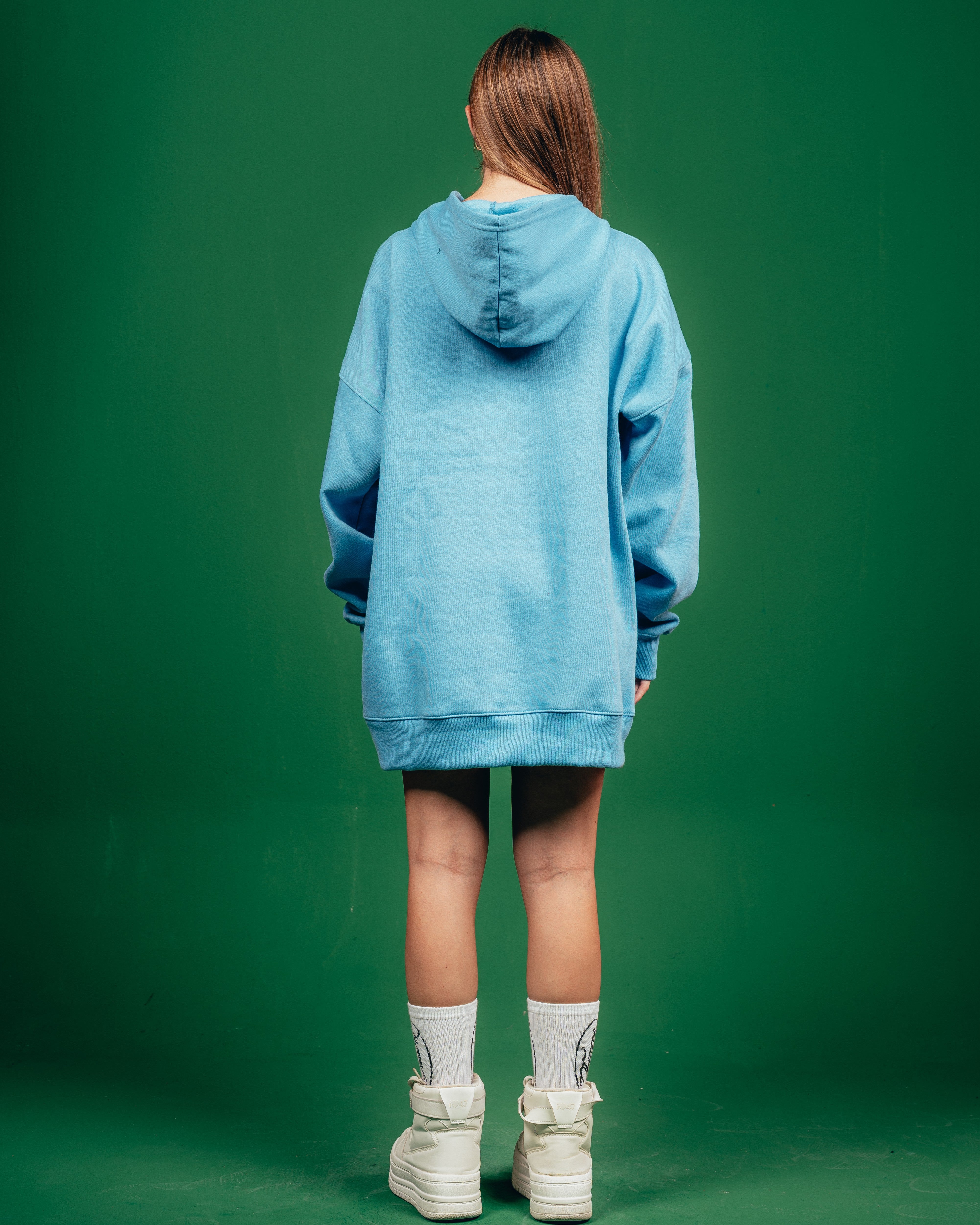 HOODIE PESADO CANDY [ B&J ] CIELITO BLUE