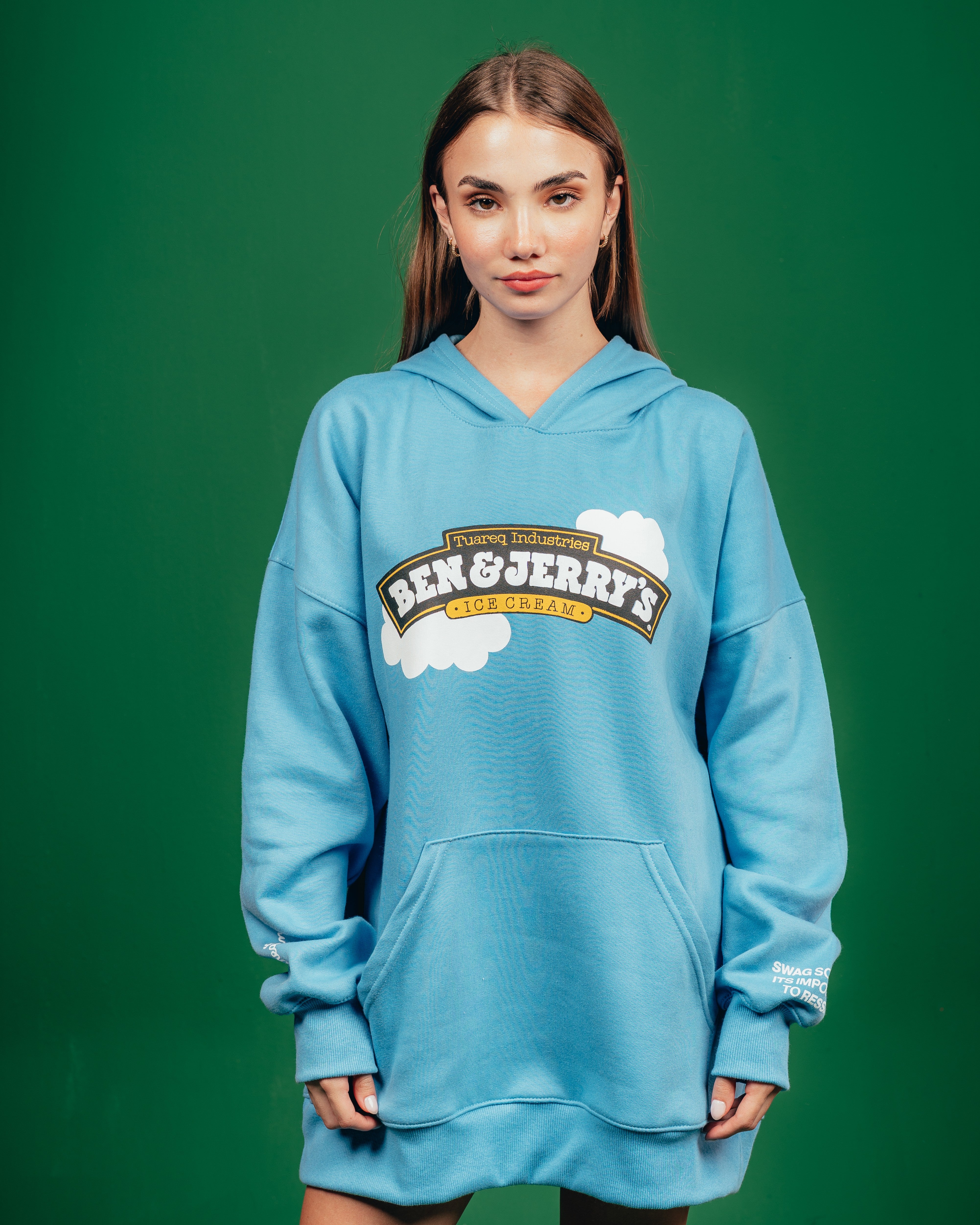 HOODIE PESADO CANDY [ B&J ] CIELITO BLUE