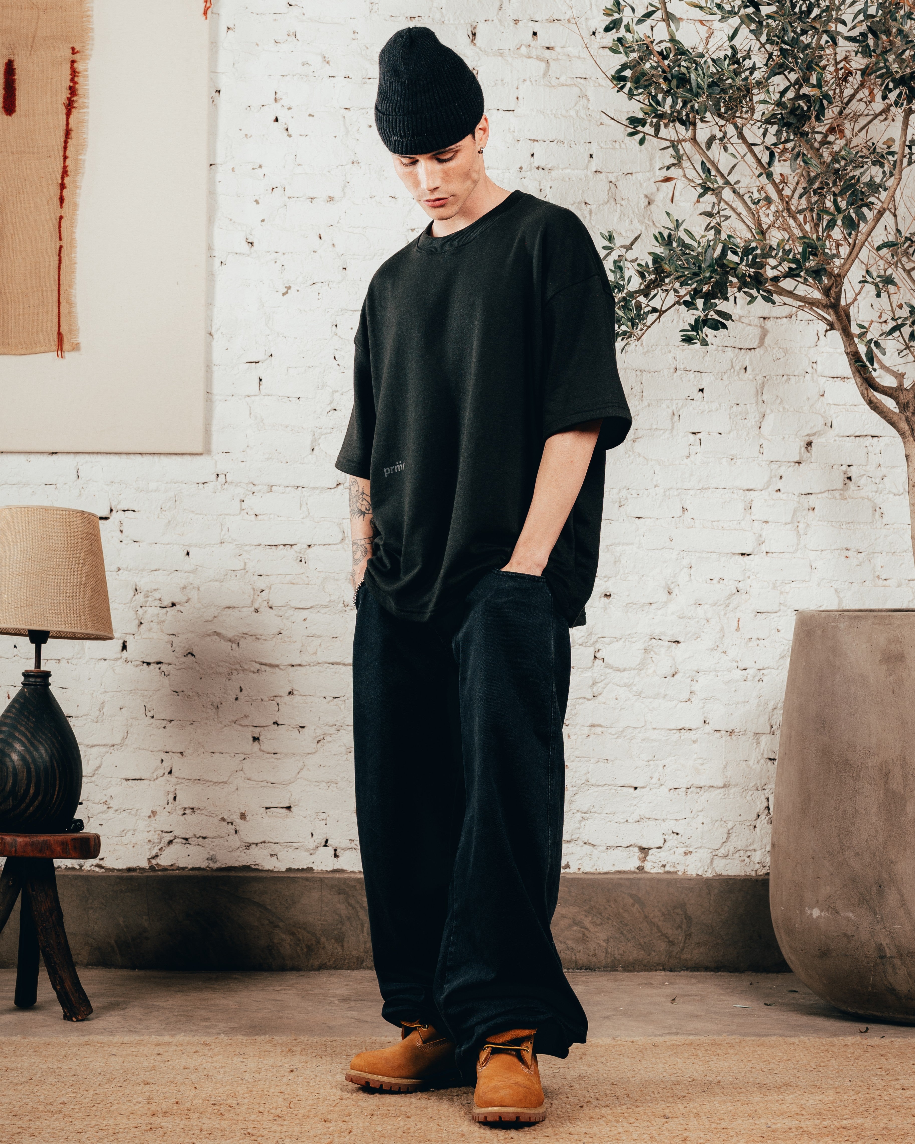 KIMONO PESADO OVERSIZED [ PRIMARI ] DOBLE BLACK
