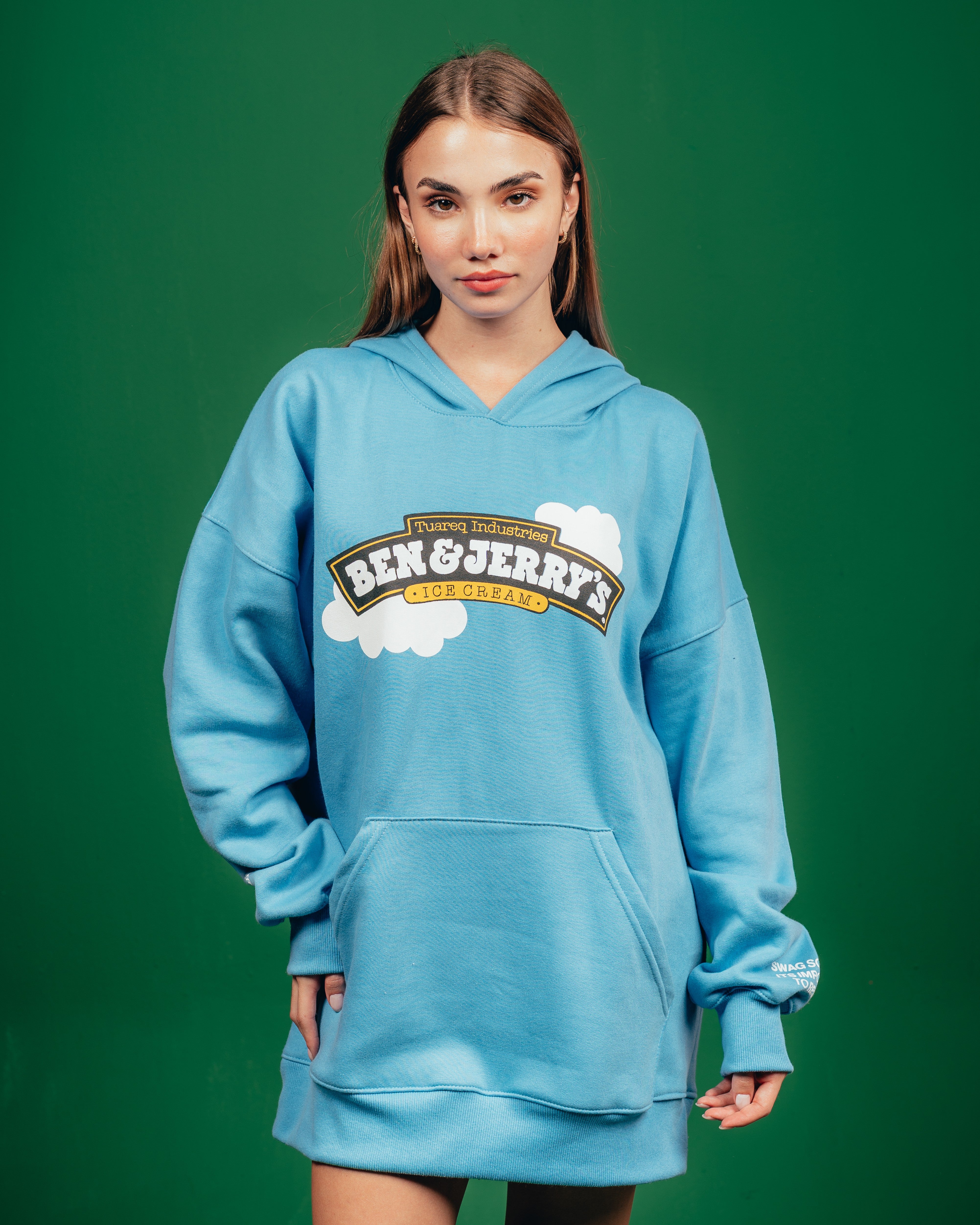 HOODIE PESADO CANDY [ B&J ] CIELITO BLUE
