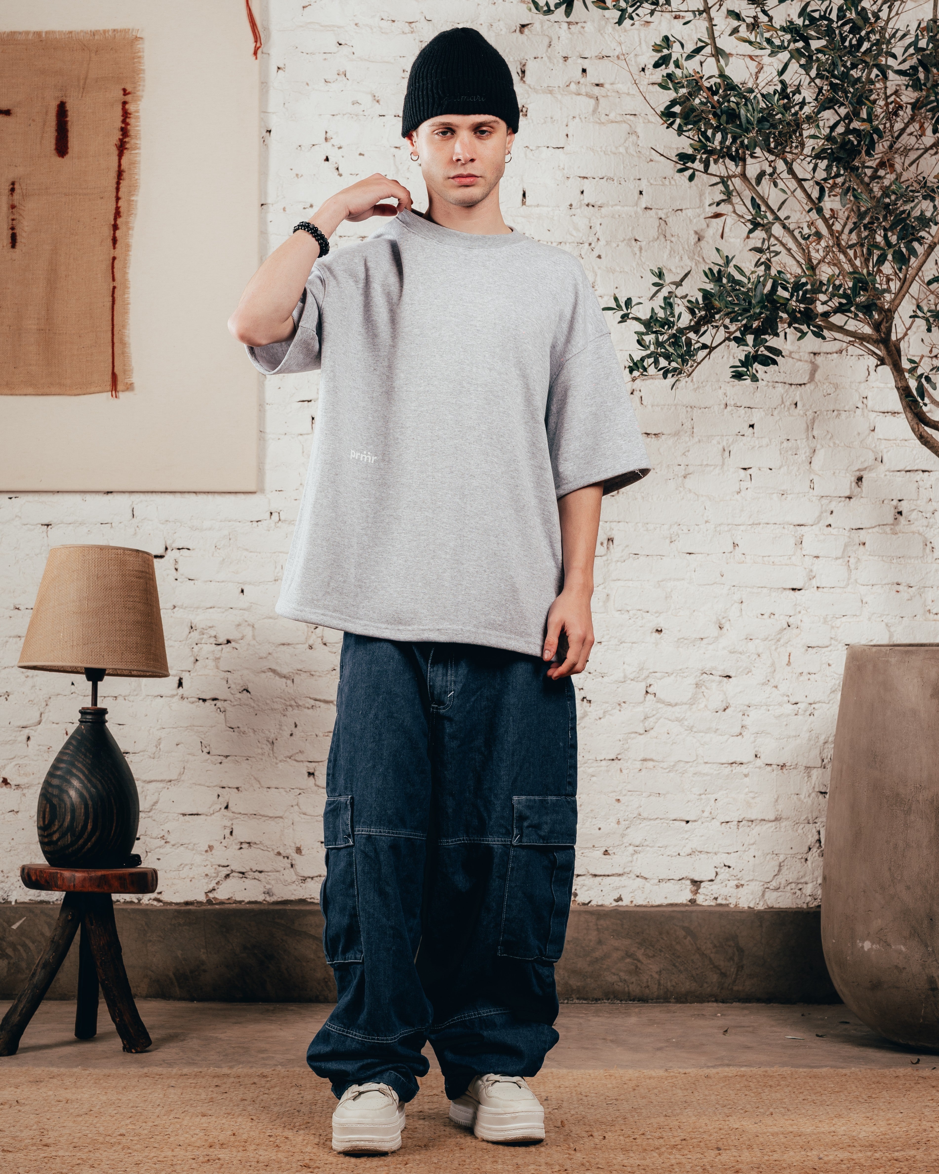 JEAN MOM OVERSIZED [ PRIMARI ] TOTAL BLUE