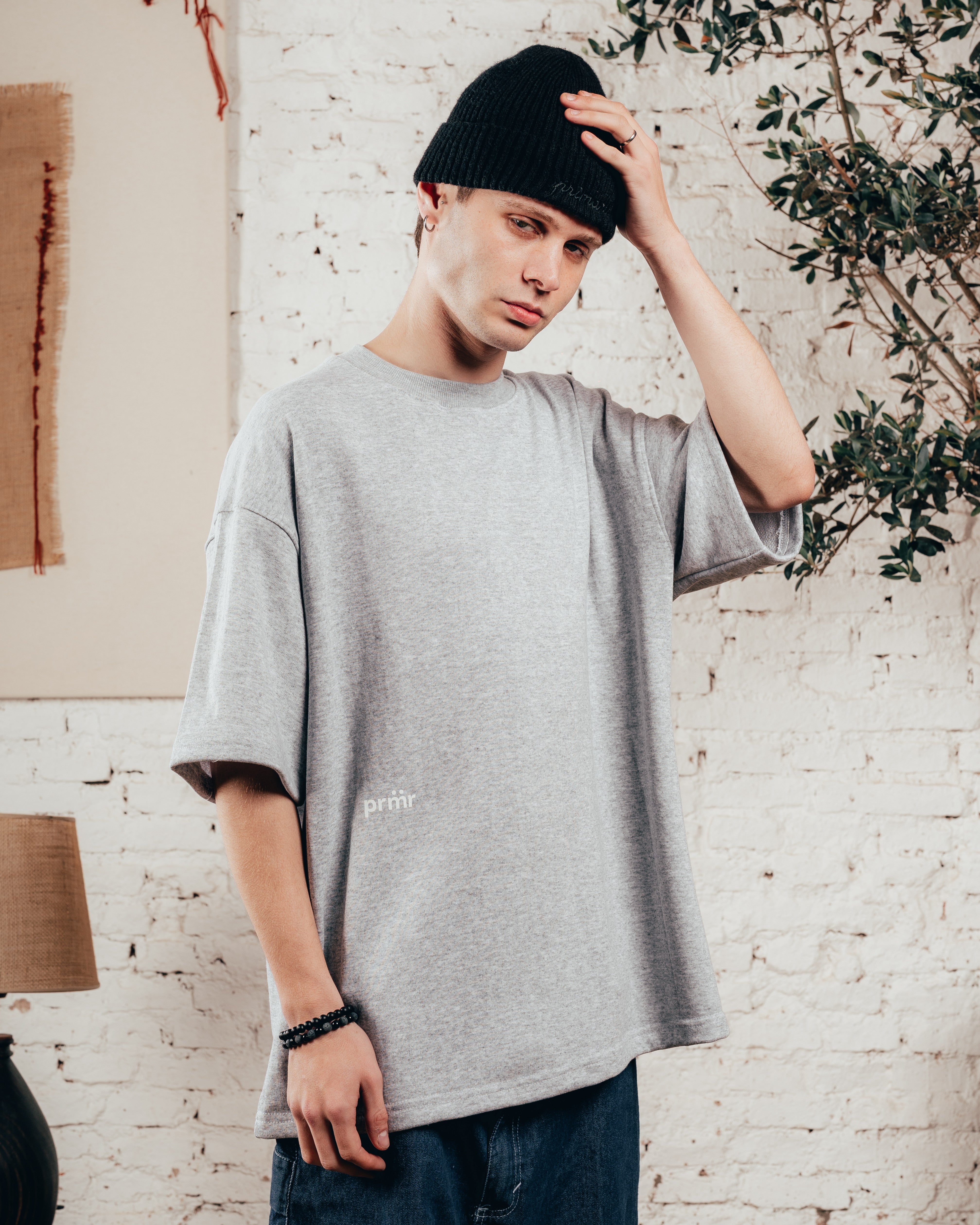 KIMONO PESADO OVERSIZED [ PRIMARI ] MELANGE GREY