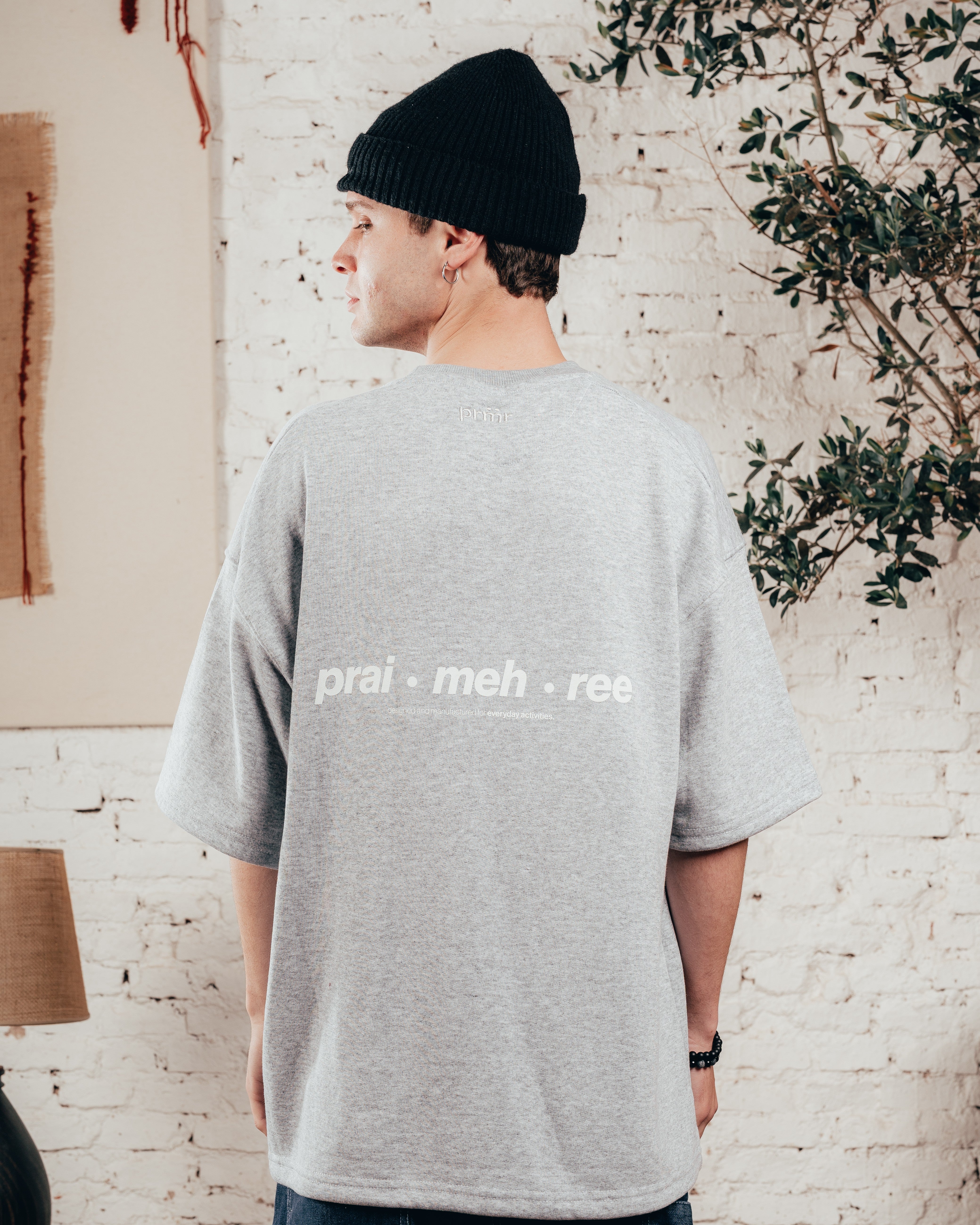 KIMONO PESADO OVERSIZED [ PRIMARI ] MELANGE GREY