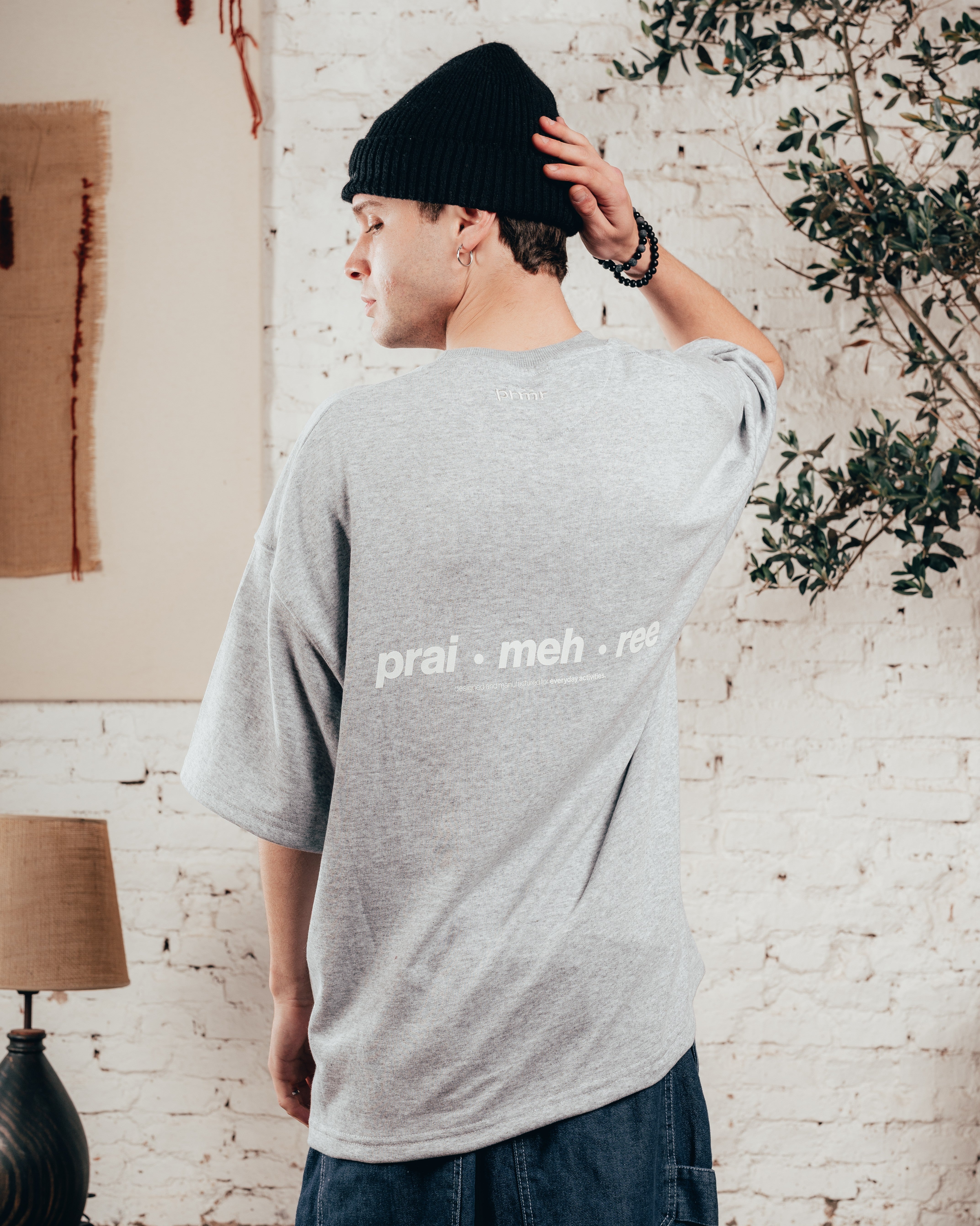 KIMONO PESADO OVERSIZED [ PRIMARI ] MELANGE GREY
