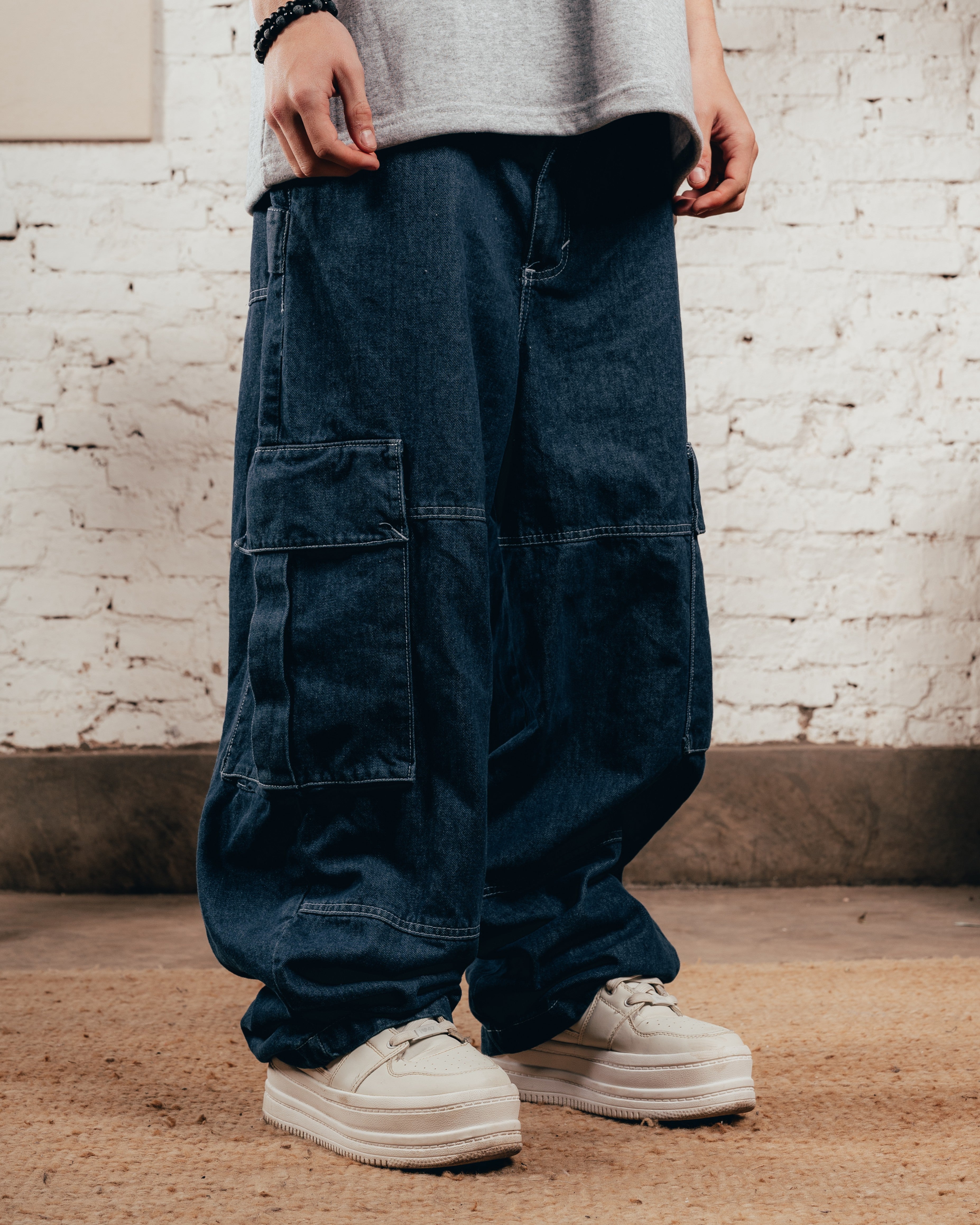 JEAN MOM OVERSIZED [ PRIMARI ] TOTAL BLUE