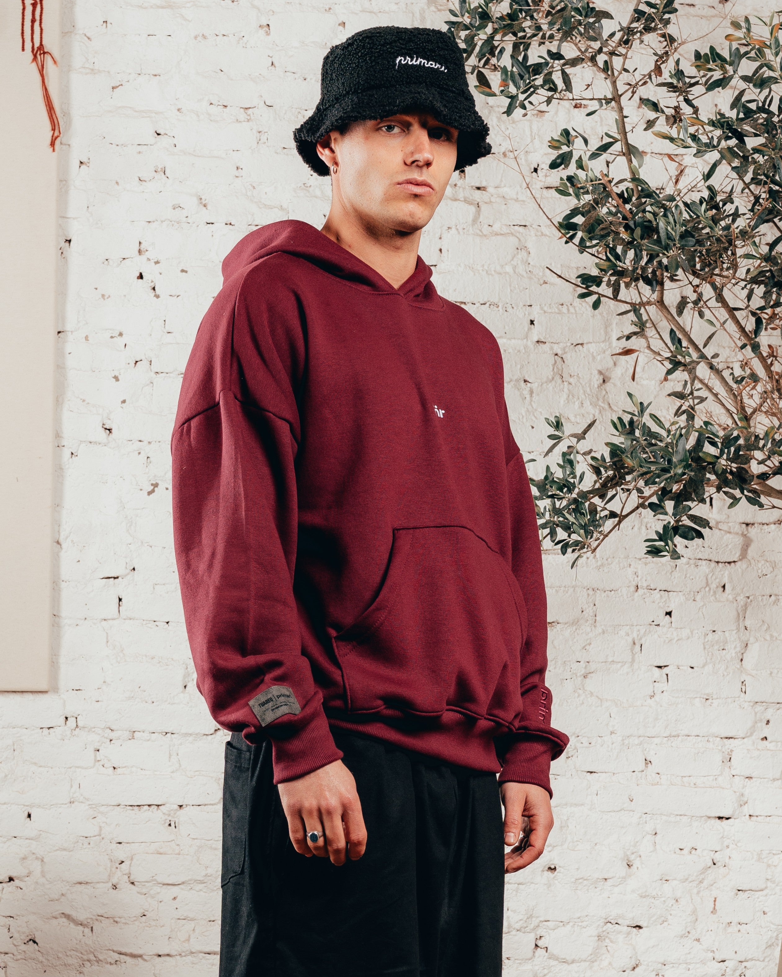 HOODIE OVERISZED [ PRIMARI ] BORDO